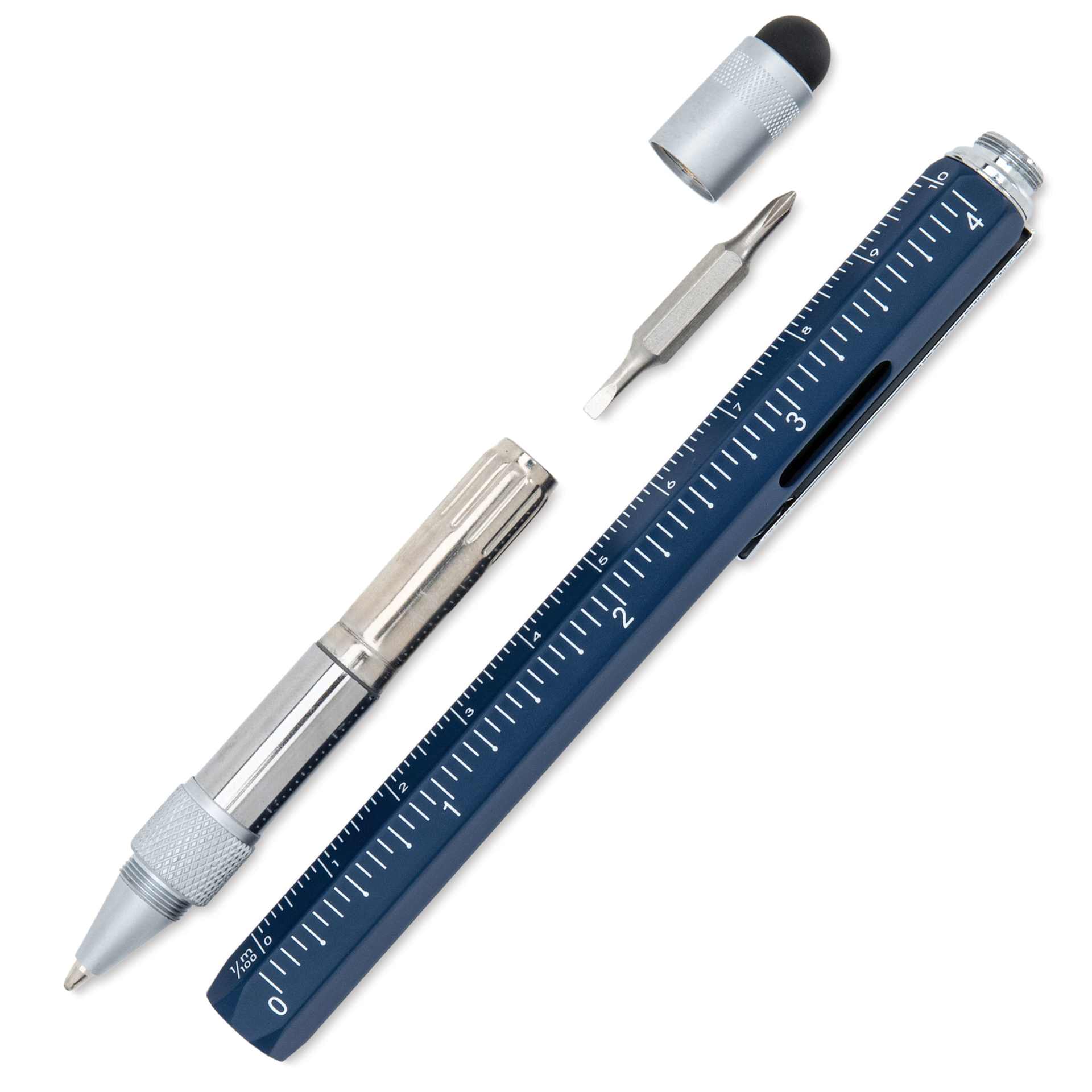 Monteverde Tool Ballpoint Pen - Navy Blue, separated