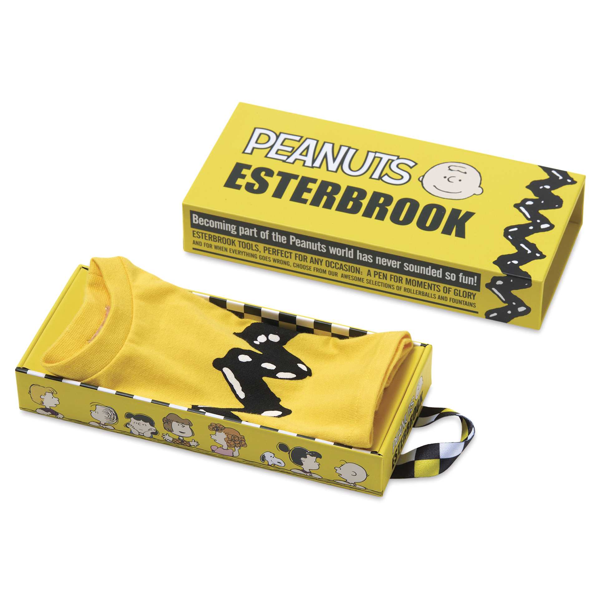 Esterbrook Peanuts 75th Anniversary Fountain Pen - Charlie Brown packaging with collectible
