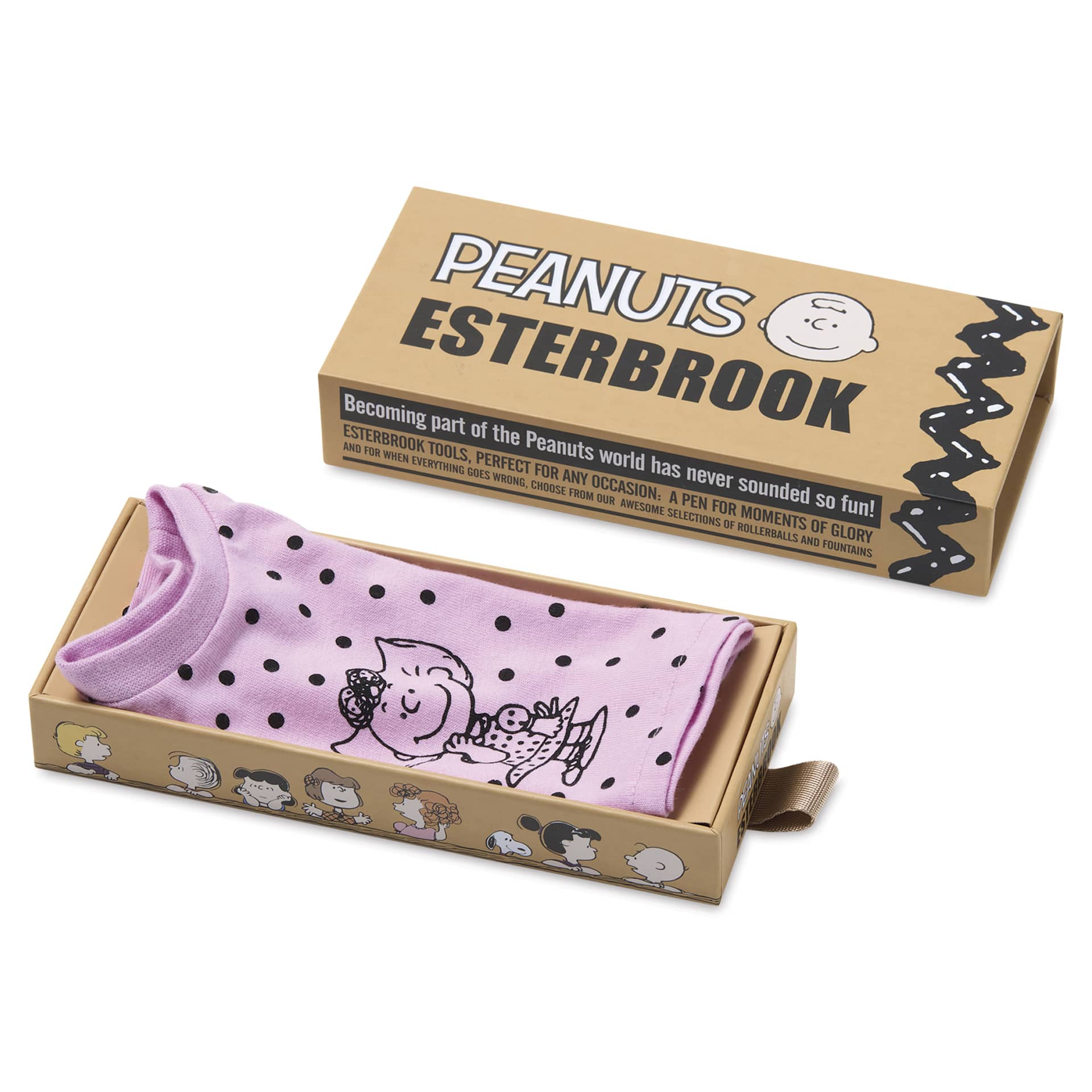 Esterbrook Peanuts 75th Anniversary Fountain Pen - Sally packaging with collectible