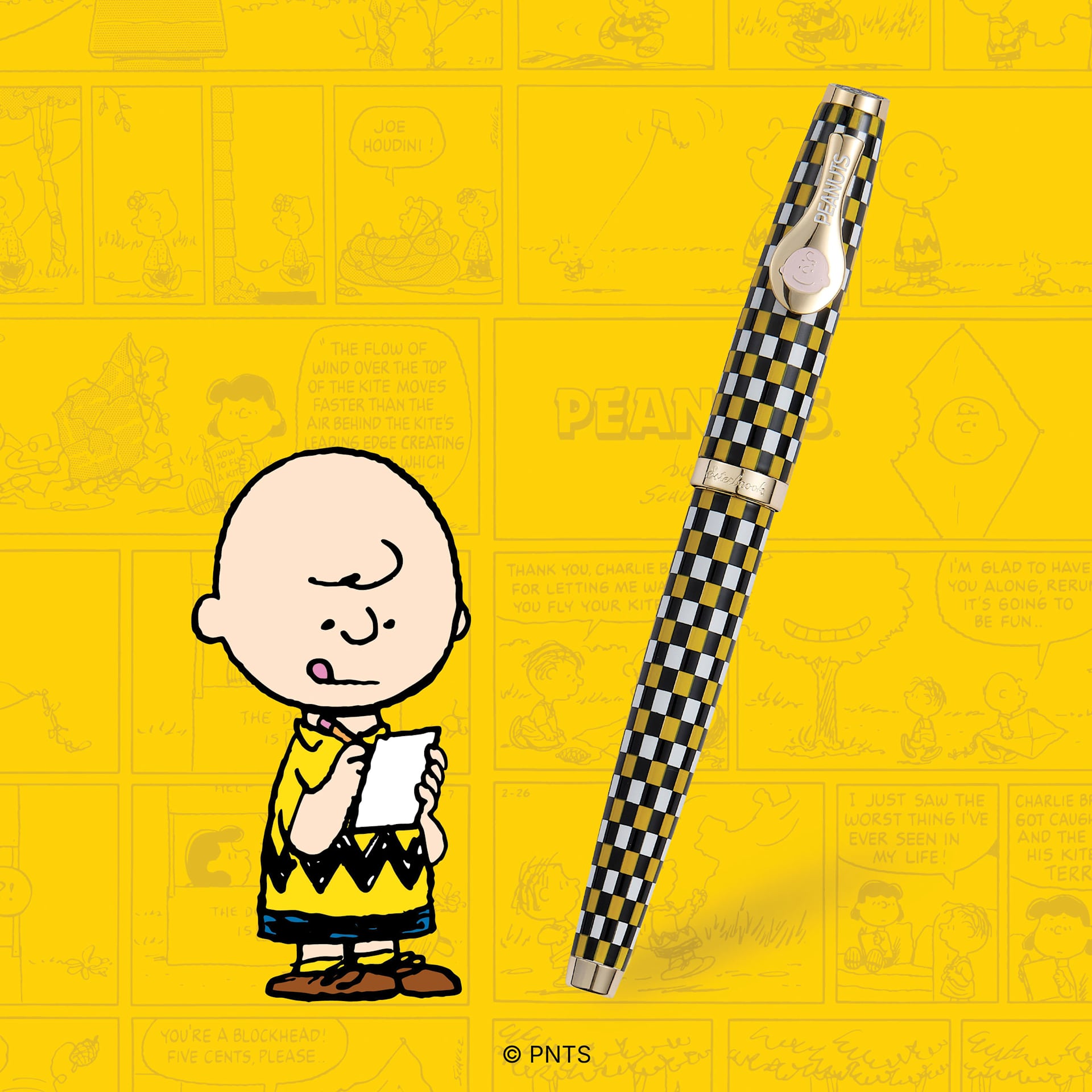 Esterbrook Peanuts 75th Anniversary Fountain Pen - Charlie Brown pen with cartoon