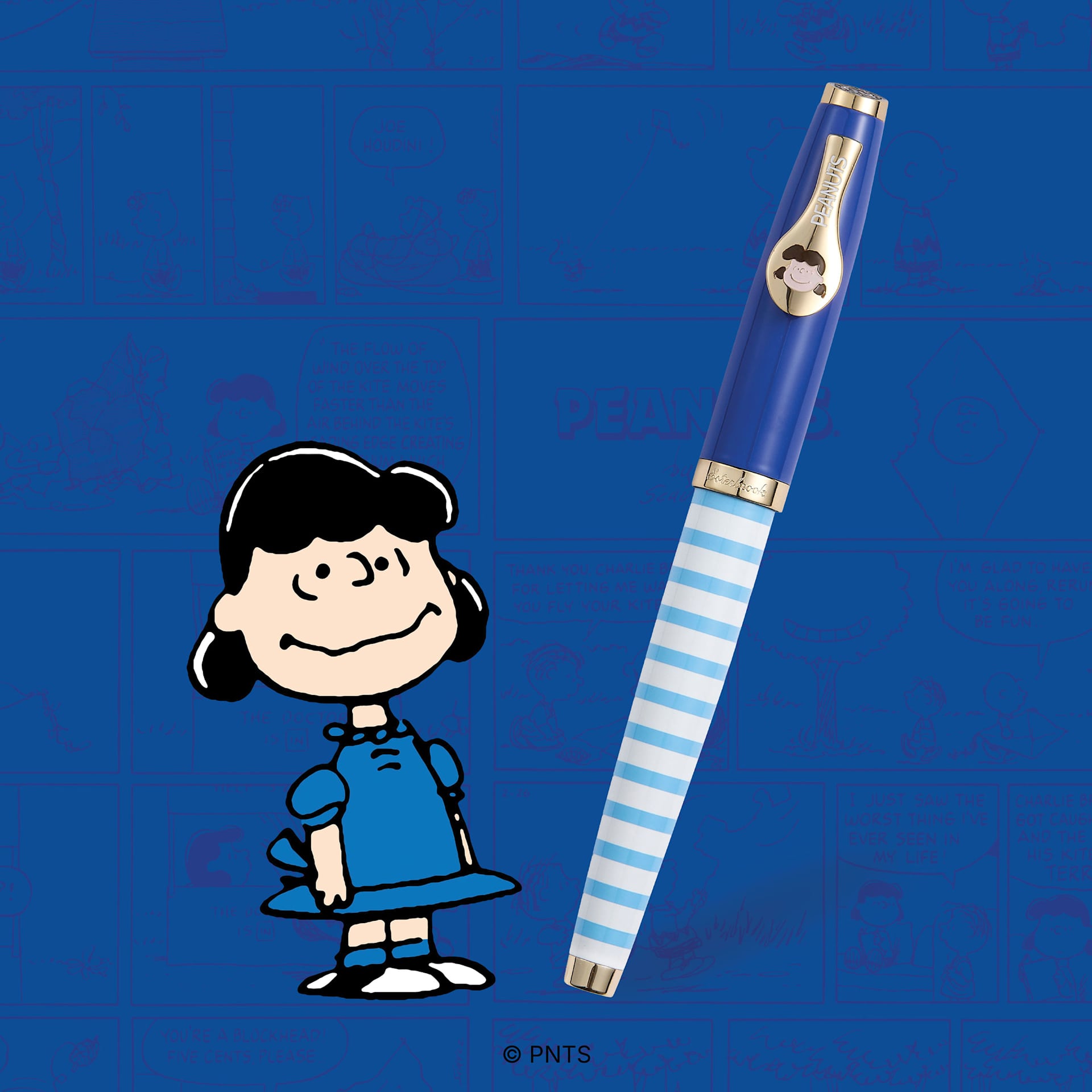 Esterbrook Peanuts 75th Anniversary Fountain Pen - Lucy pen with cartoon