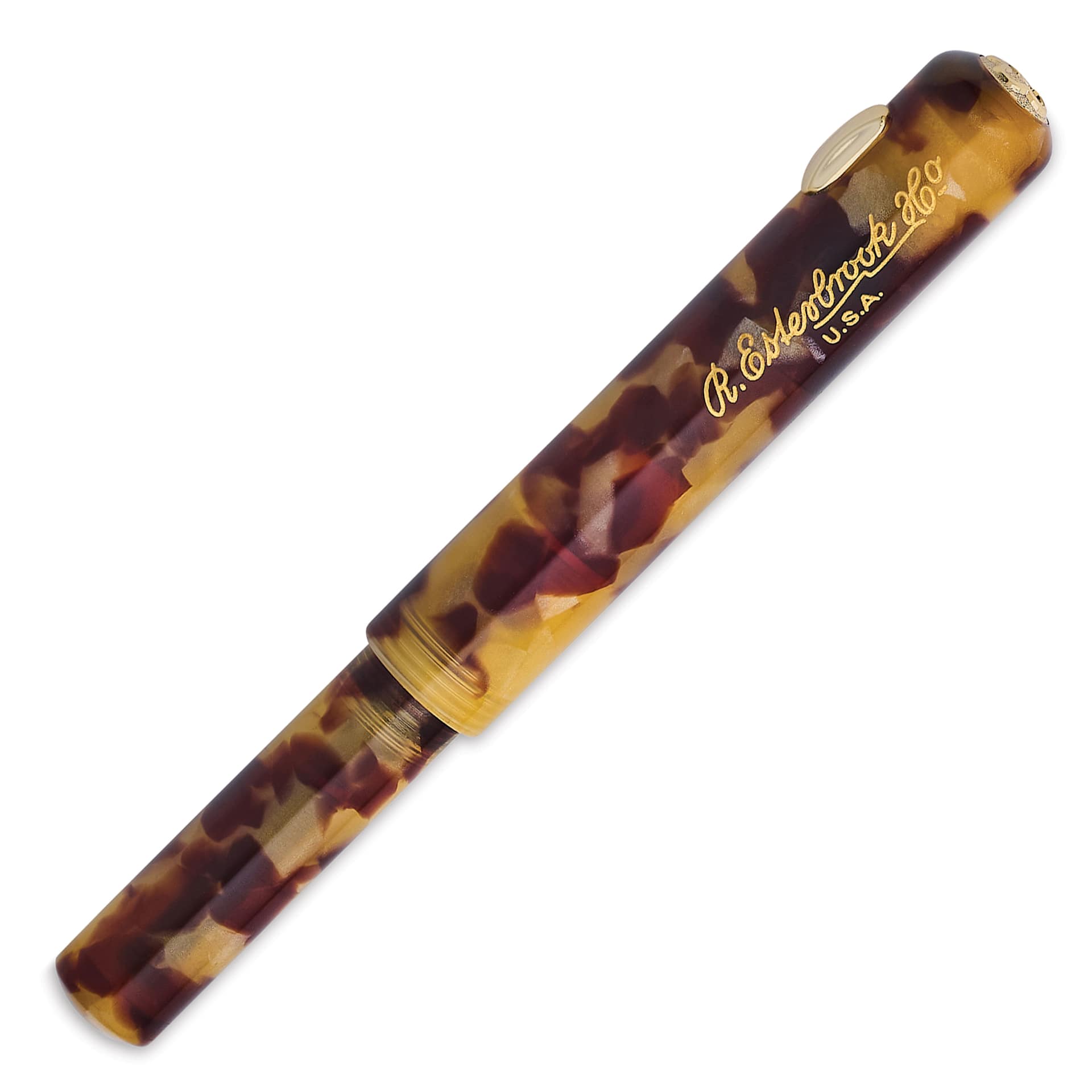 Esterbrook Niblet Fountain Pen - Tortoise, Extra Fine Nib, capped