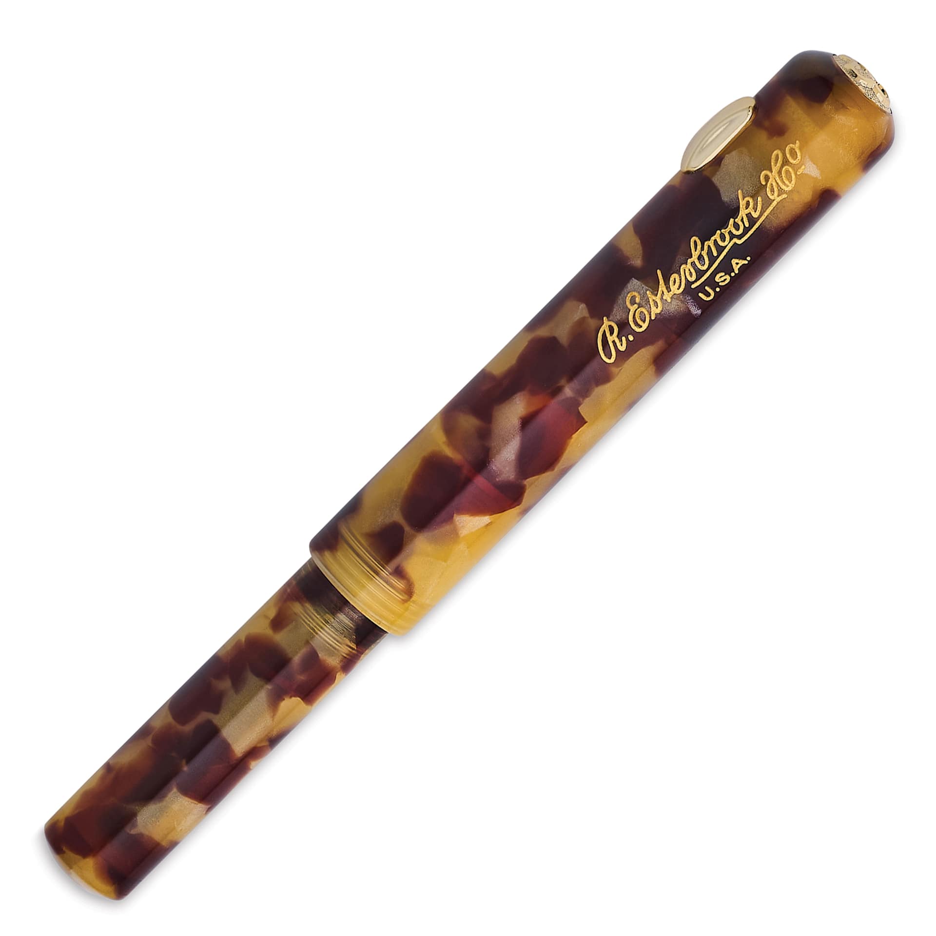 Esterbrook Niblet Fountain Pen - Tortoise, Fine Nib, capped