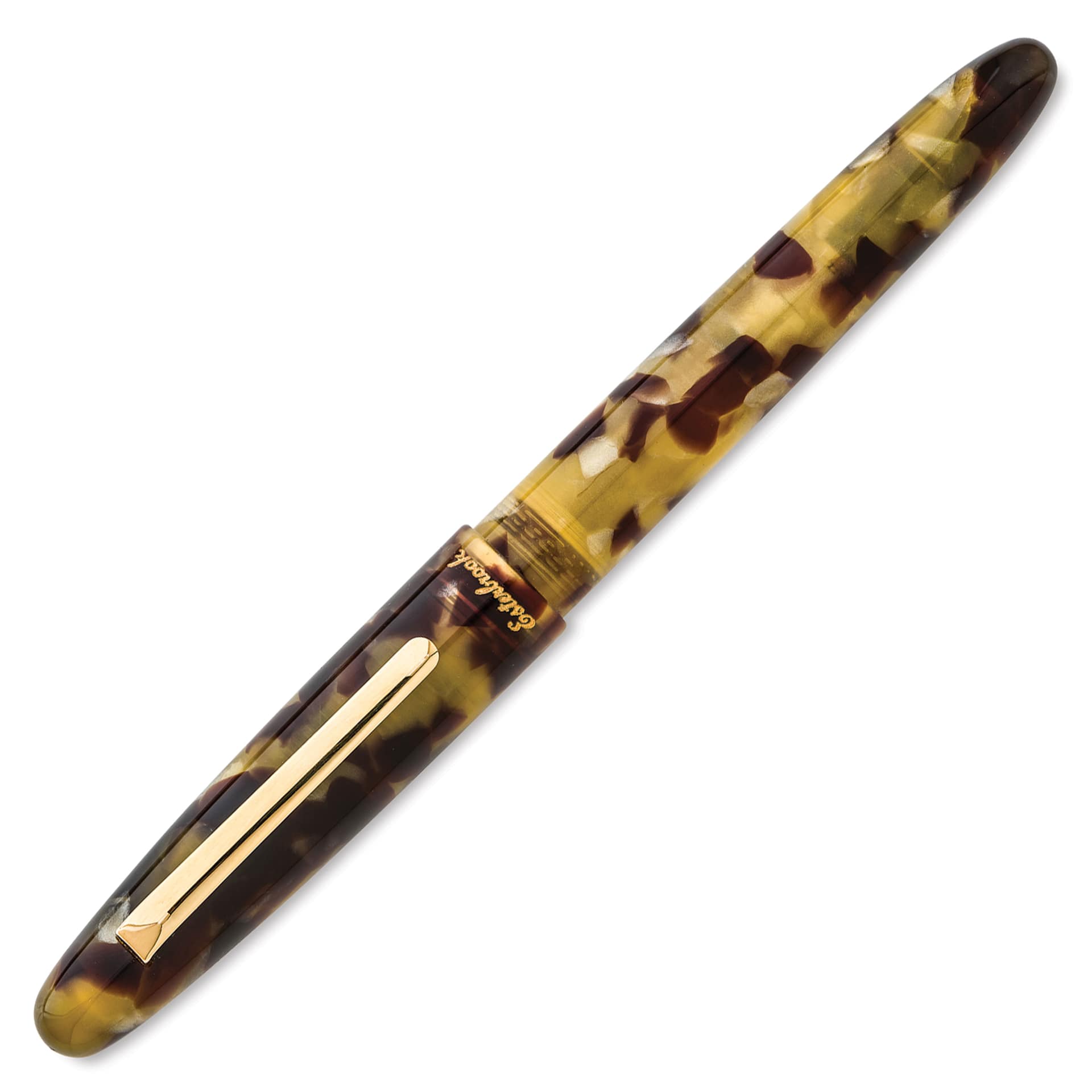Esterbrook Estie Fountain Pen - Tortoise, Extra Fine Nib, capped