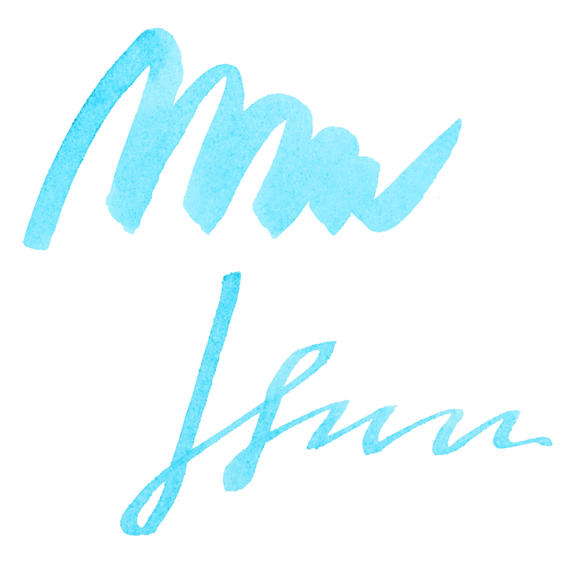 Herbin La Perle des Encres The Jewel of Inks Fountain Pen Ink - Bleu Azur (Azure Blue) swatch