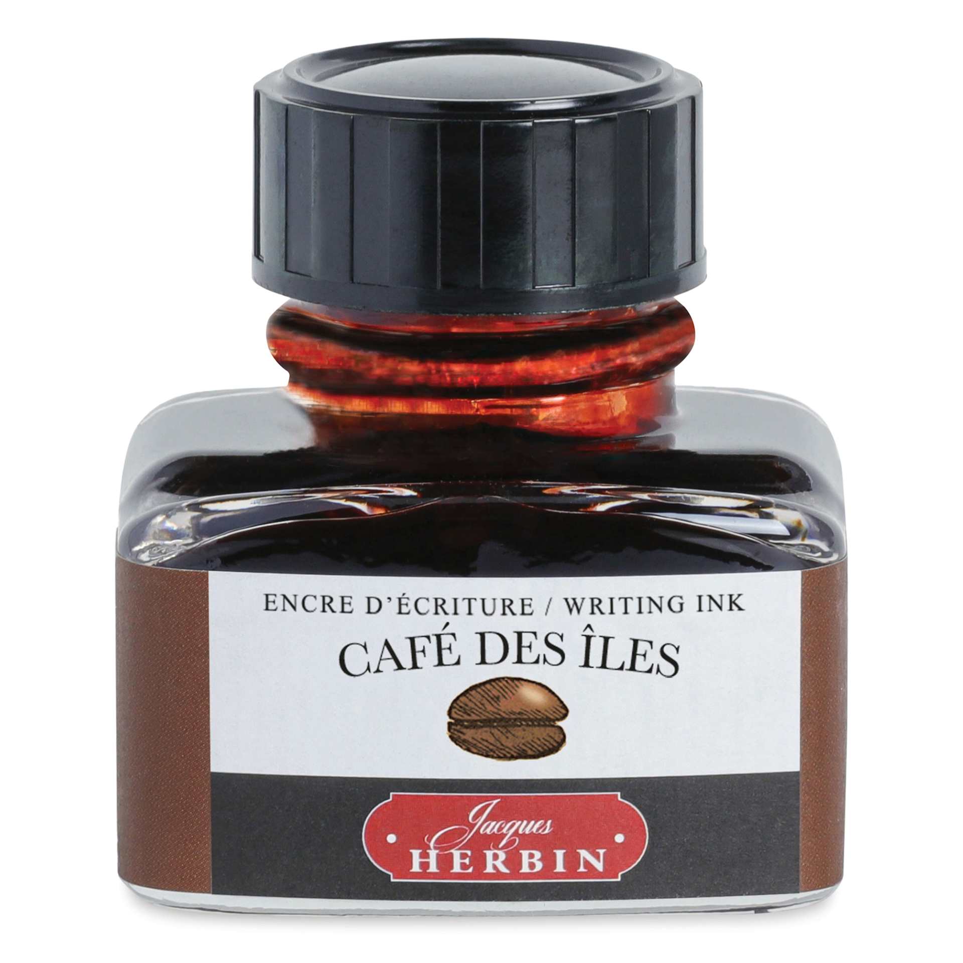 Herbin La Perle des Encres The Jewel of Inks Fountain Pen Ink - Café des Iles (Coffee Islands), 30 ml
