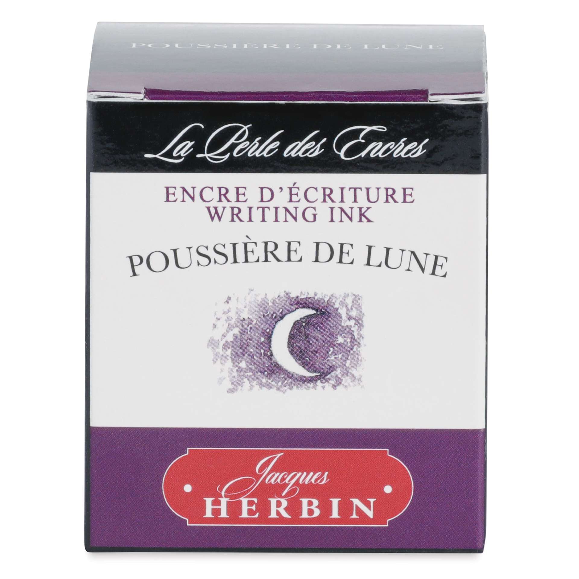 Herbin La Perle des Encres The Jewel of Inks Fountain Pen Ink - Poussière de Lune (Moon Dust), 30 ml, front of packaging