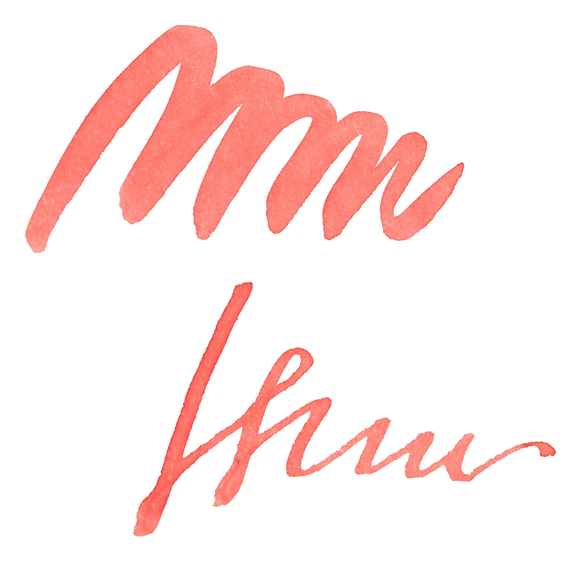 Herbin La Perle des Encres The Jewel of Inks Fountain Pen Ink - Corail des Tropiques (Tropical Coral) swatch