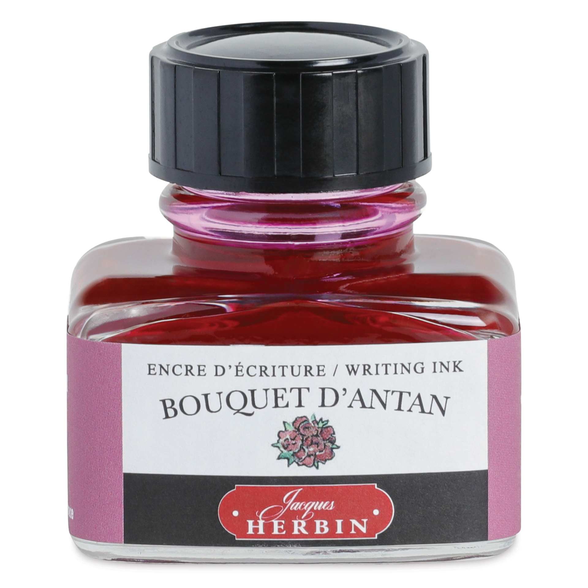 Herbin La Perle des Encres The Jewel of Inks Fountain Pen Ink - Bouquet d'Antan (Old-Fashioned Bouquet), 30 ml
