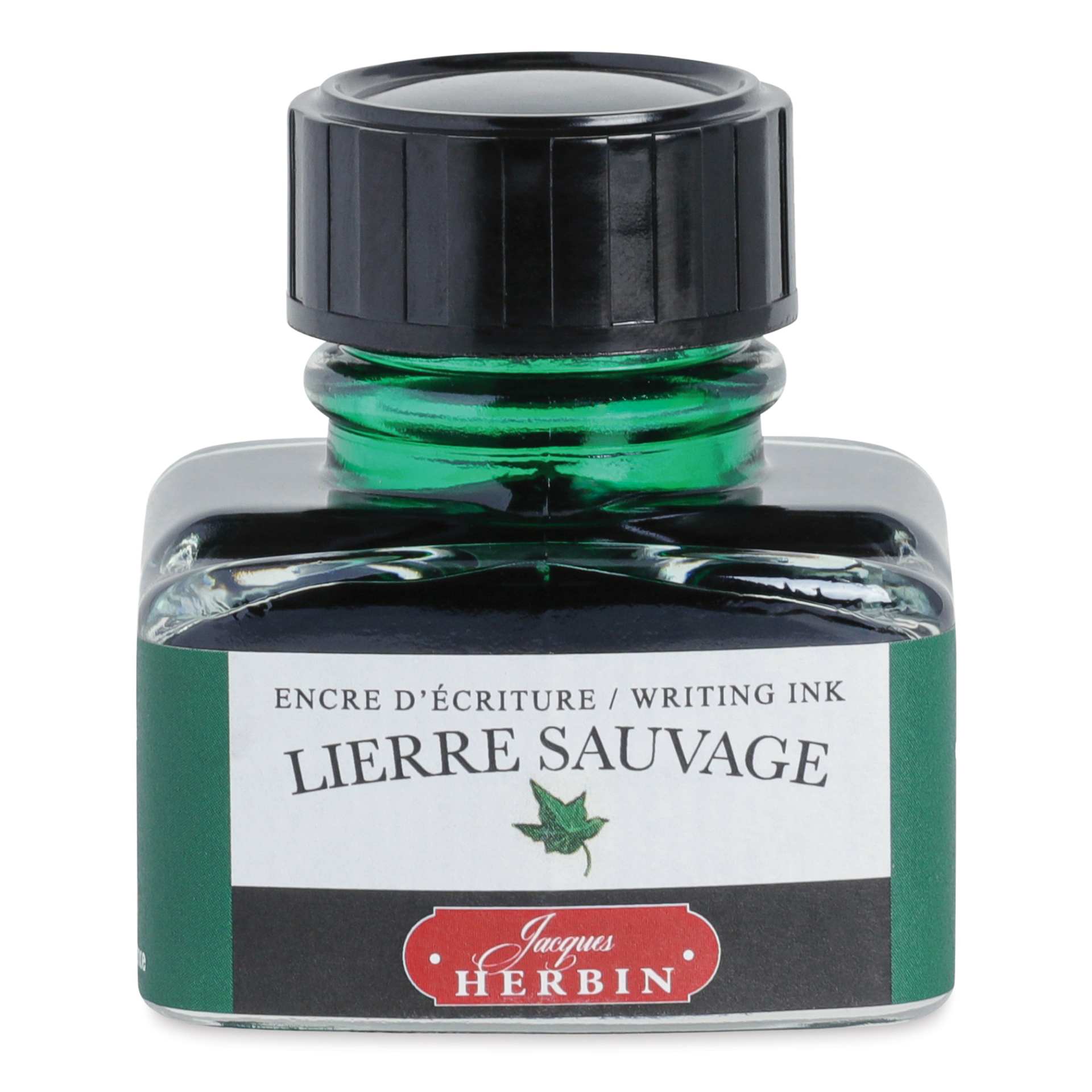 Herbin La Perle des Encres The Jewel of Inks Fountain Pen Ink - Lierre Sauvage (Wild Ivy), 30 ml