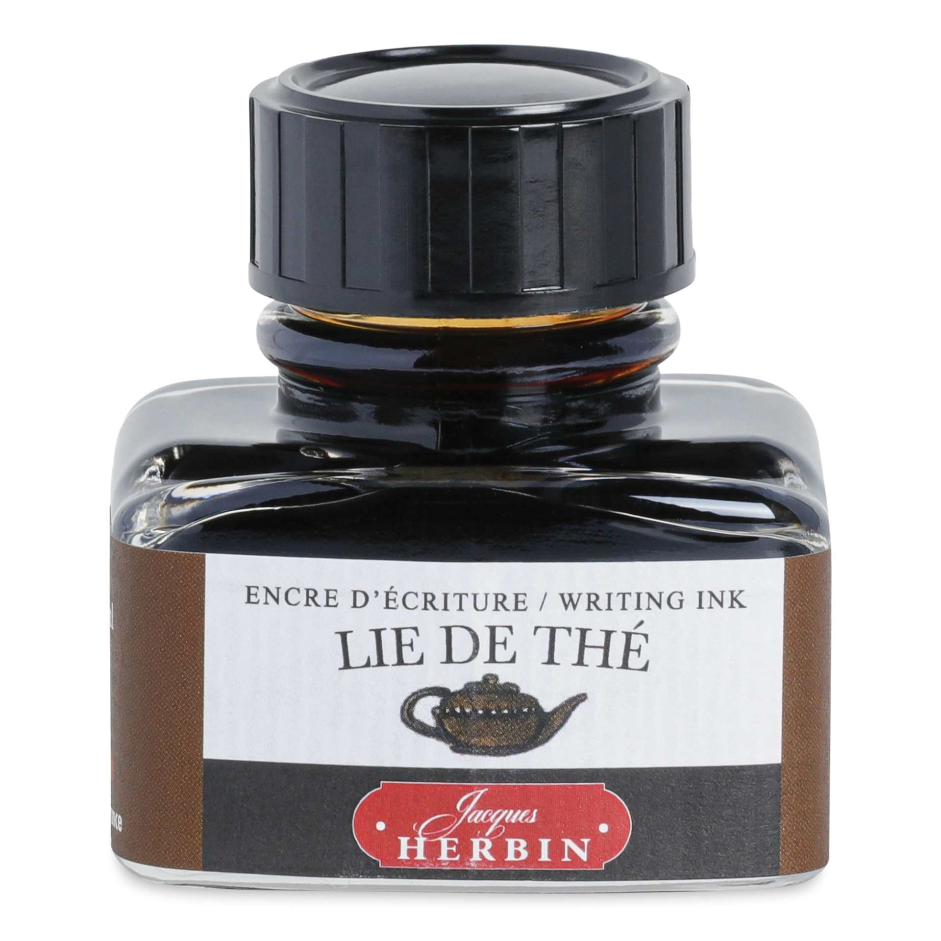 Herbin La Perle des Encres The Jewel of Inks Fountain Pen Ink - Lie de Thé (Tea Dregs), 30 ml