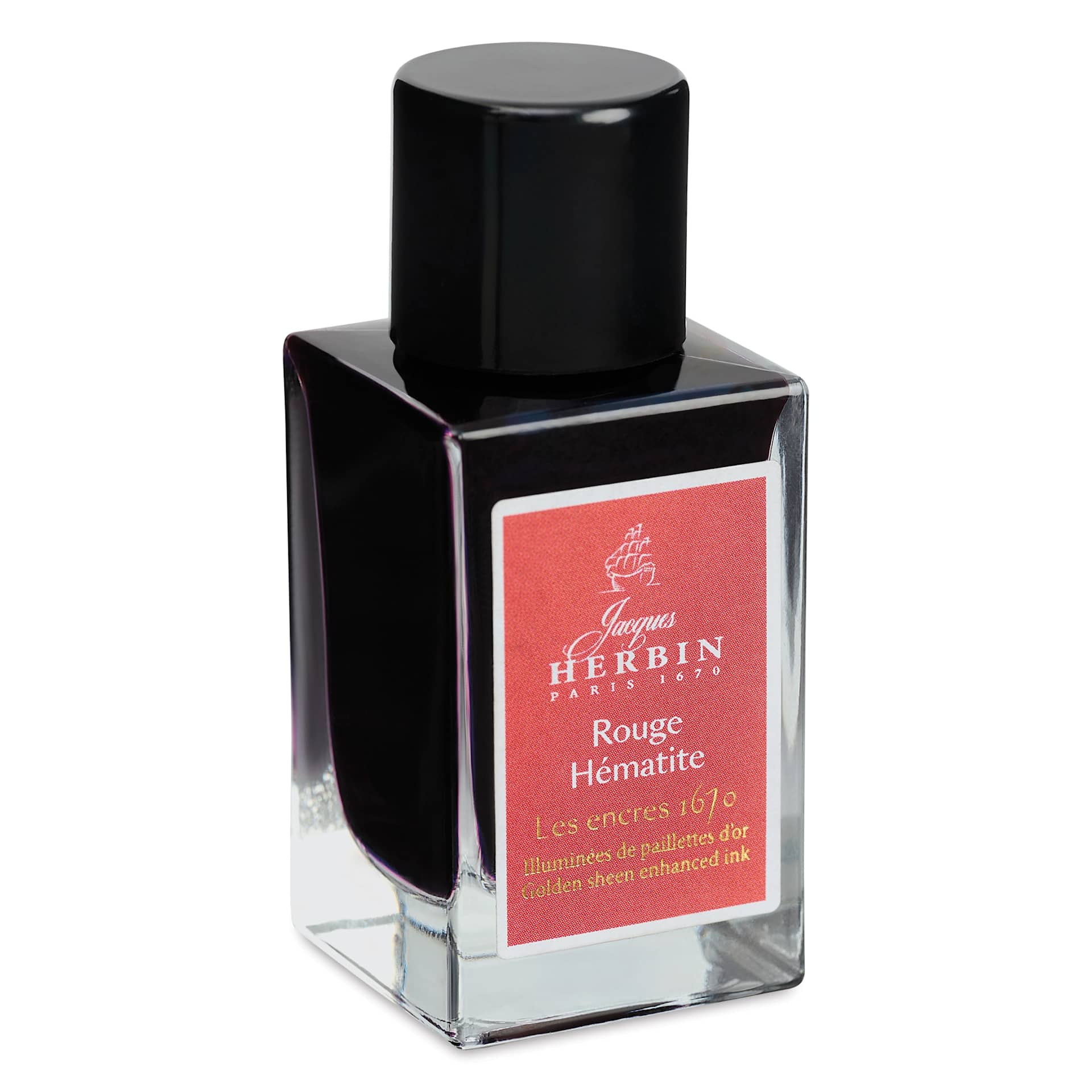 Herbin 1670 Anniversary Collection Fountain Pen Ink - Rouge Hematite, 15 ml