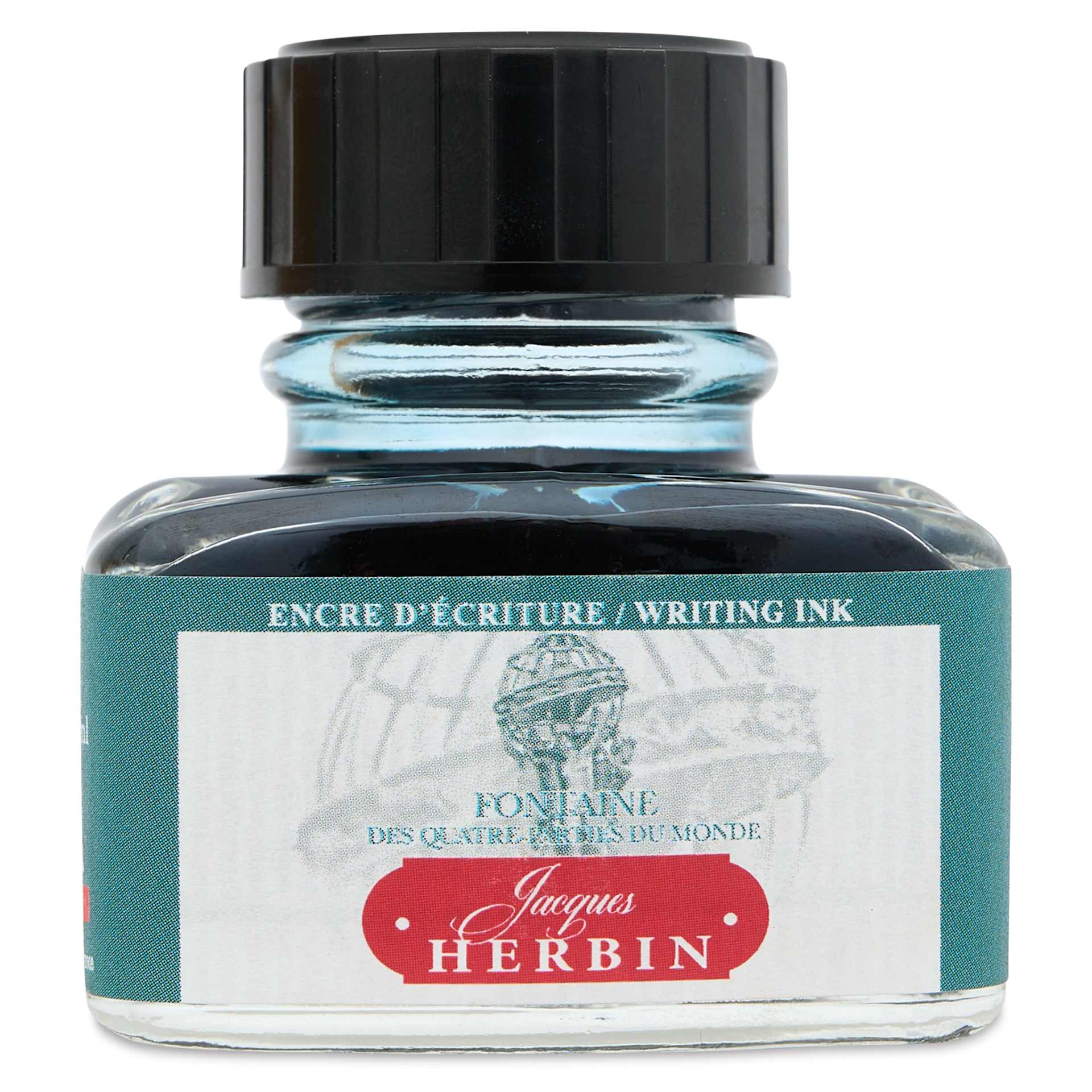 Herbin Paris Collection Fountain Pen Ink - Fontaine (Teal), 30 ml