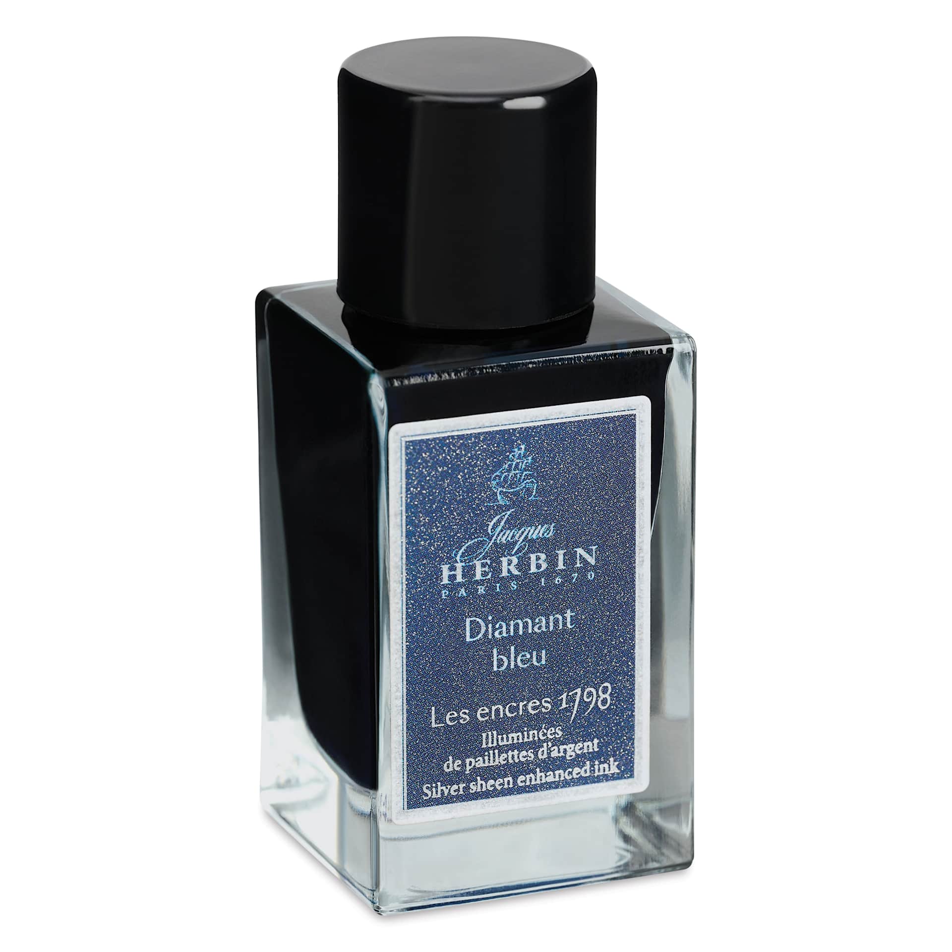 Herbin 1798 Anniversary Collection Fountain Pen Ink - Diamant Bleu, 15 ml