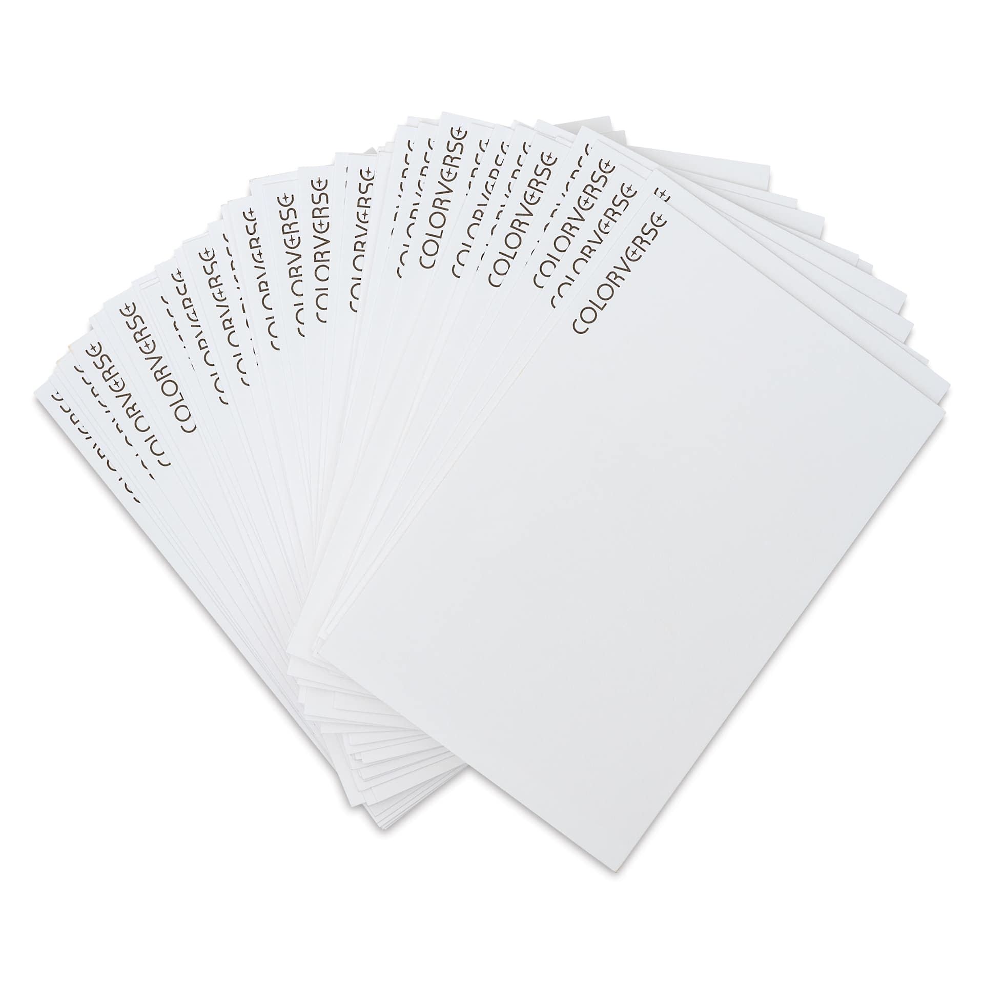 Colorverse Colorspace Ink Swatch Cards - Pkg of 50, fanned out