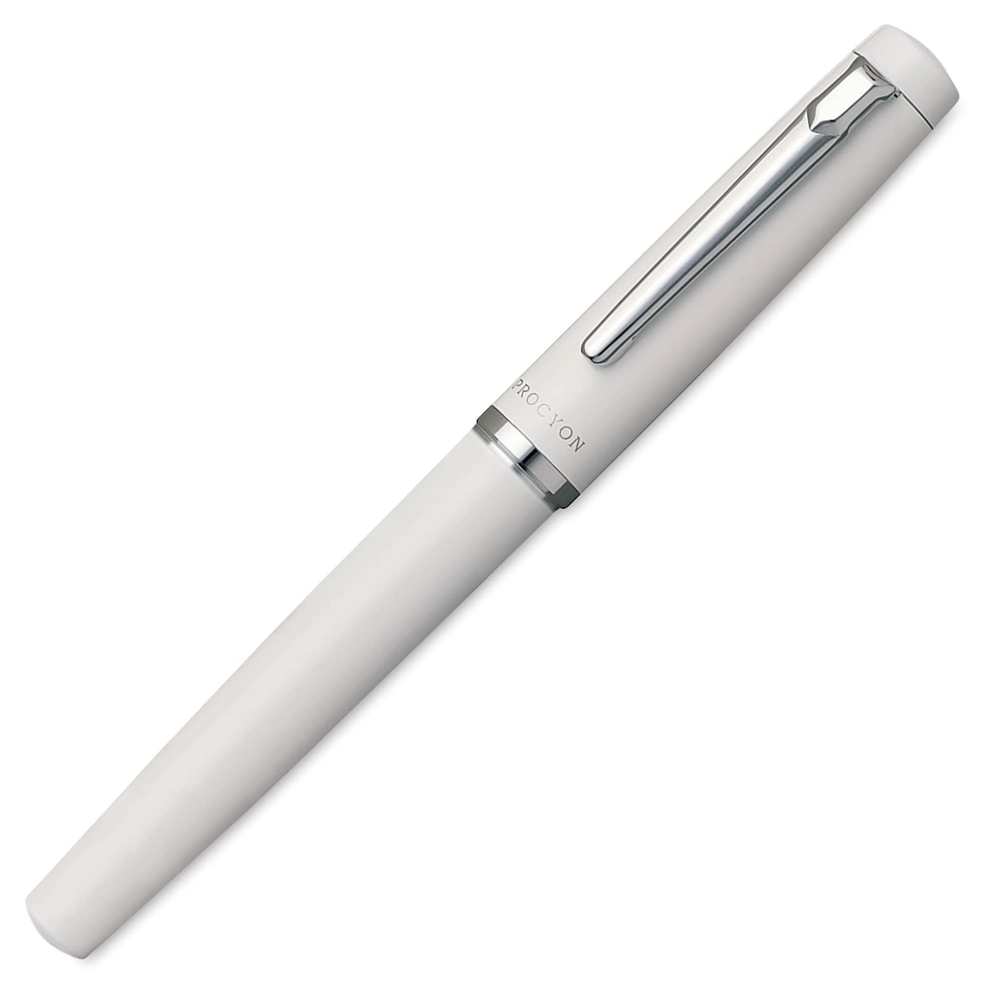 Platinum Procyon Fountain Pen - Porcelain White, Fine Nib, capped