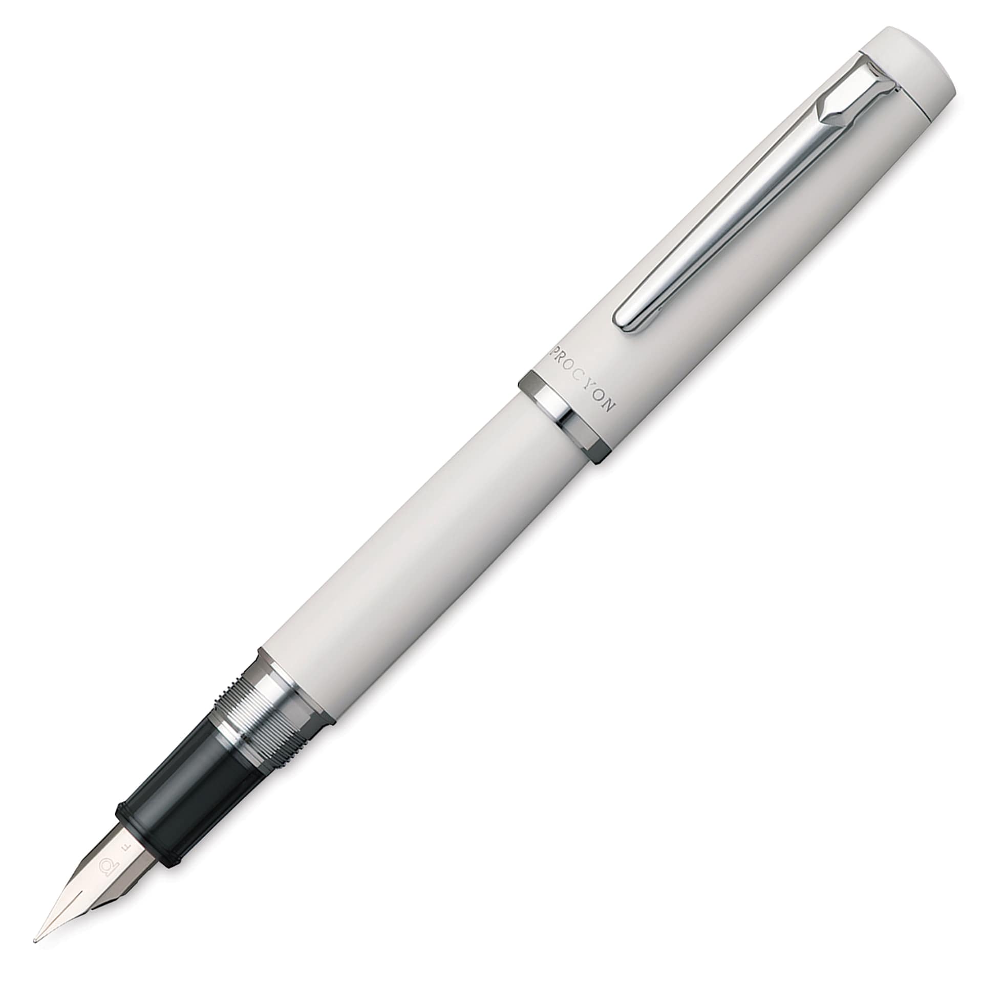 Platinum Procyon Fountain Pen - Porcelain White, Medium Nib (image may depict a different size nib)
