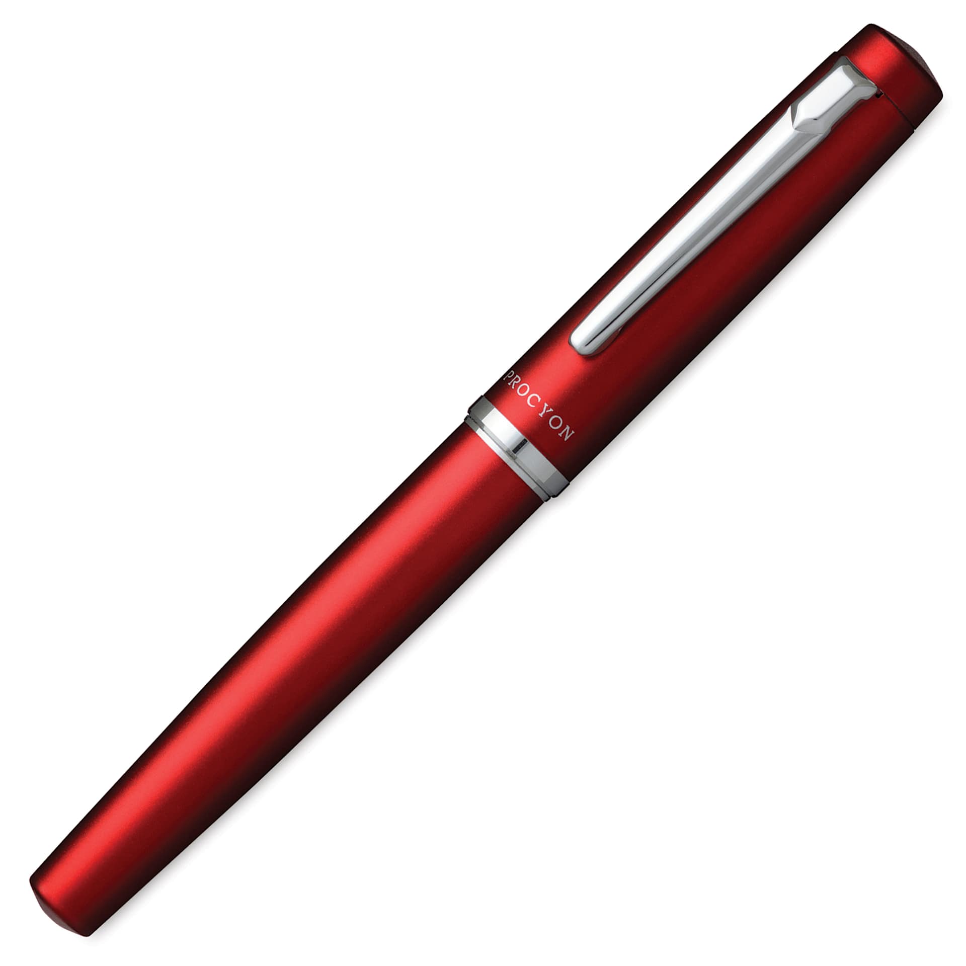 Platinum Procyon Fountain Pen - Carmine Red, Fine Nib, capped