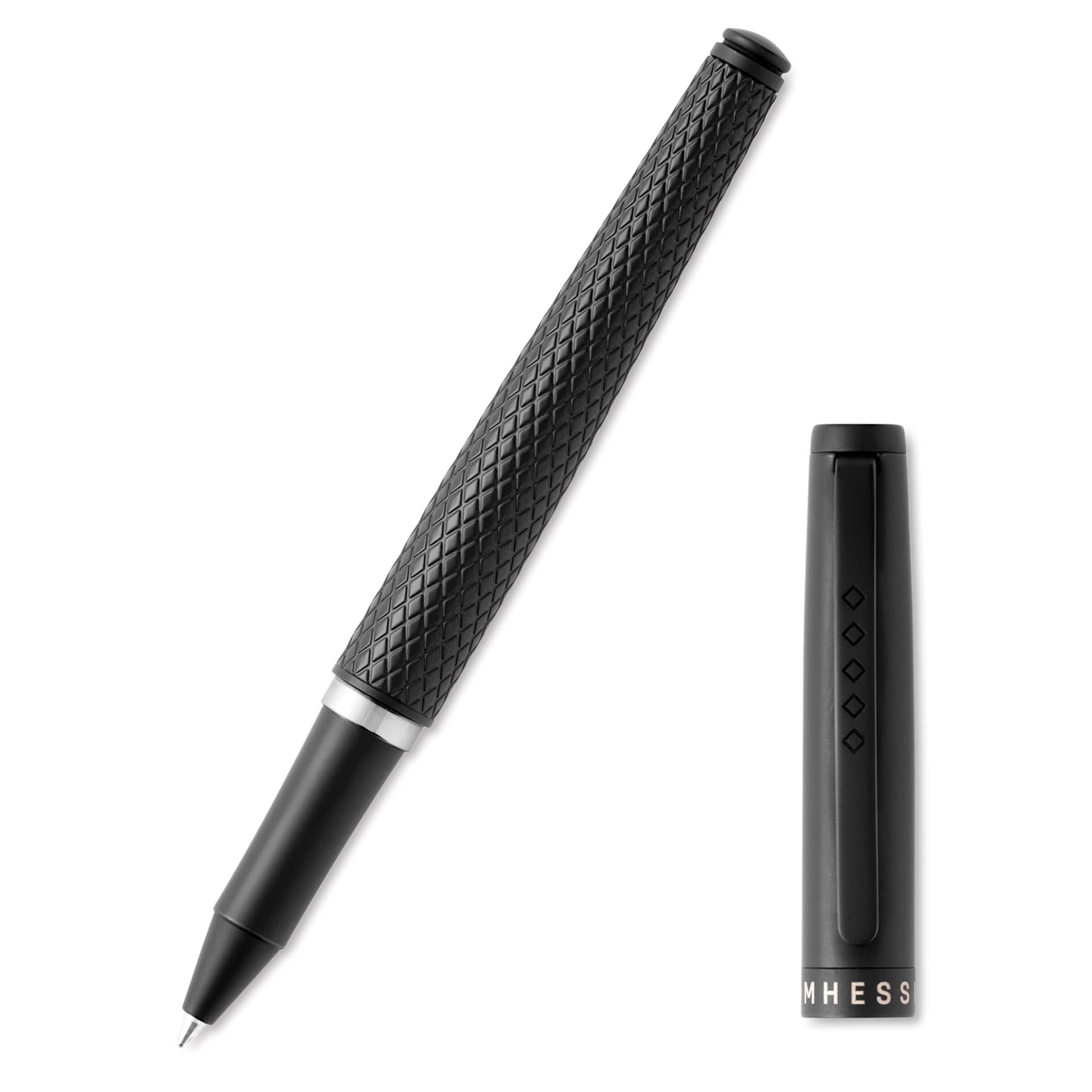 Tom Hessin Magnetic Series Rollerball Pen - Carbon, pen and cap