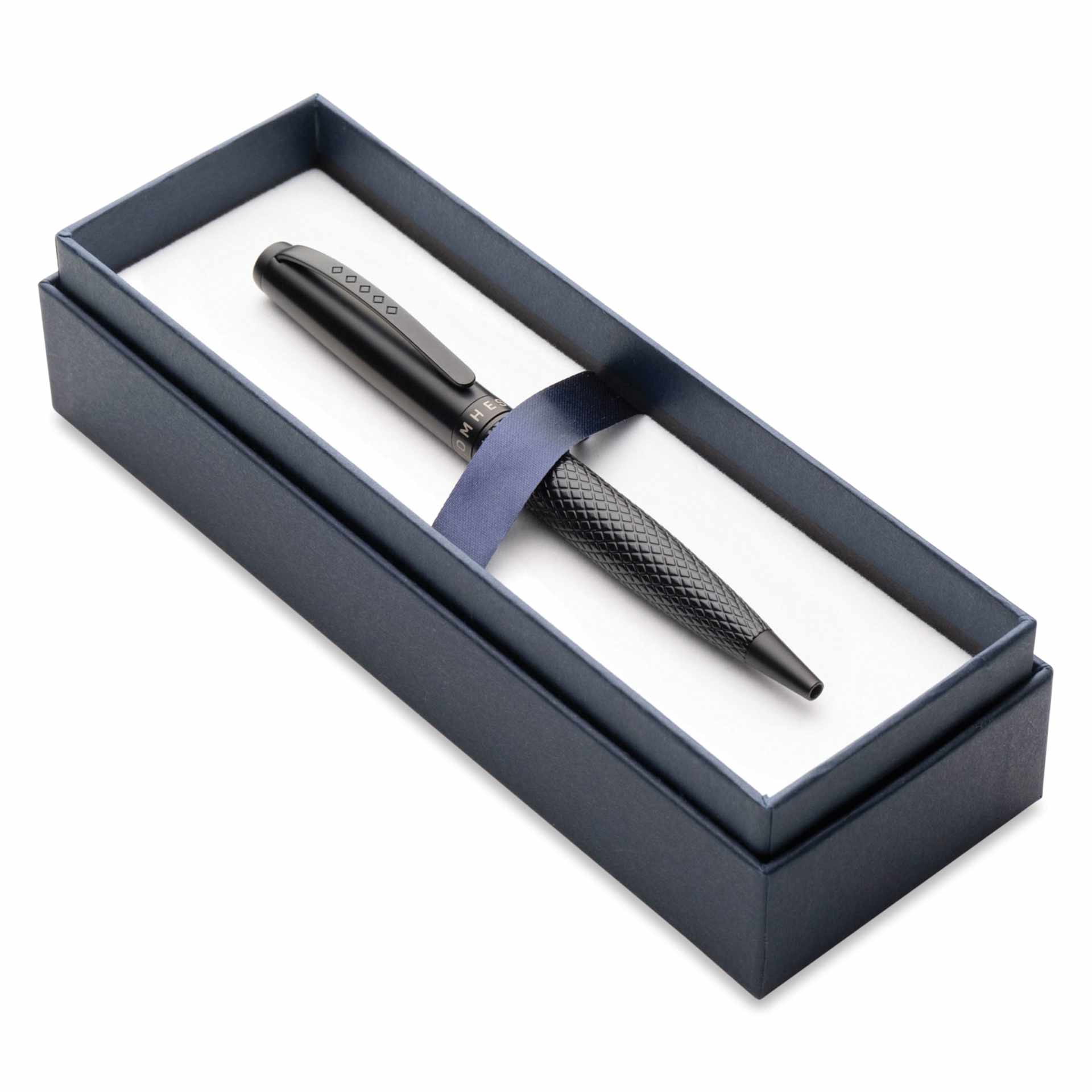Tom Hessin Magnetic Series Ballpoint Pen - Carbon, in open packaging