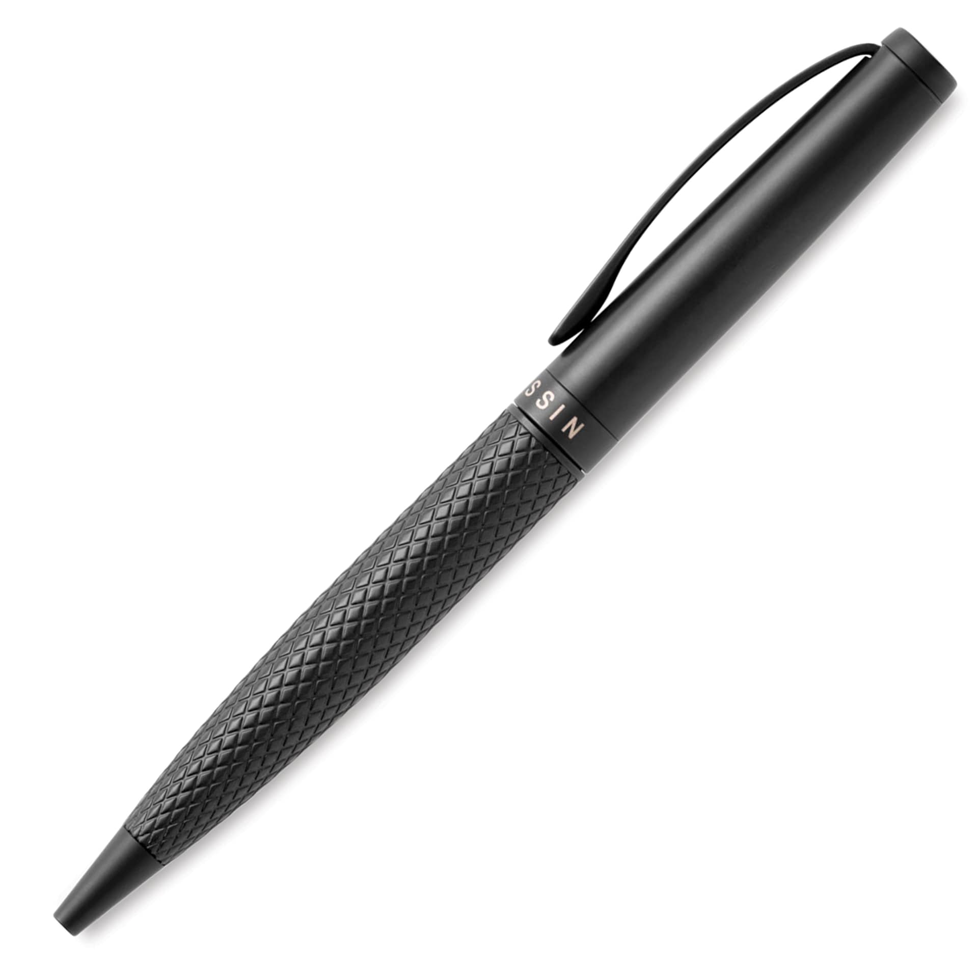 Tom Hessin Magnetic Series Ballpoint Pen - Carbon, retracted