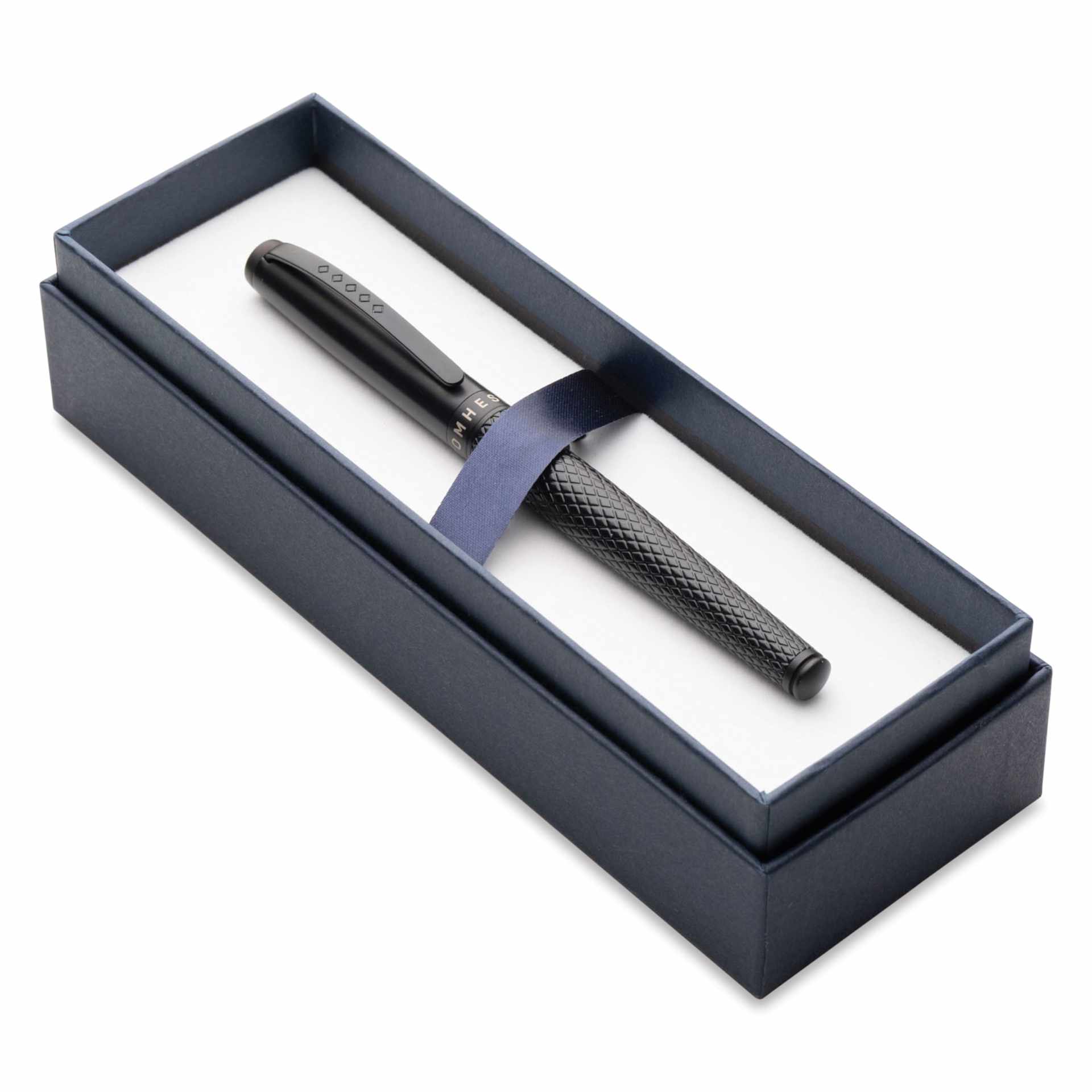 Tom Hessin Magnetic Series Fountain Pen - Carbon, Medium, in open packaging