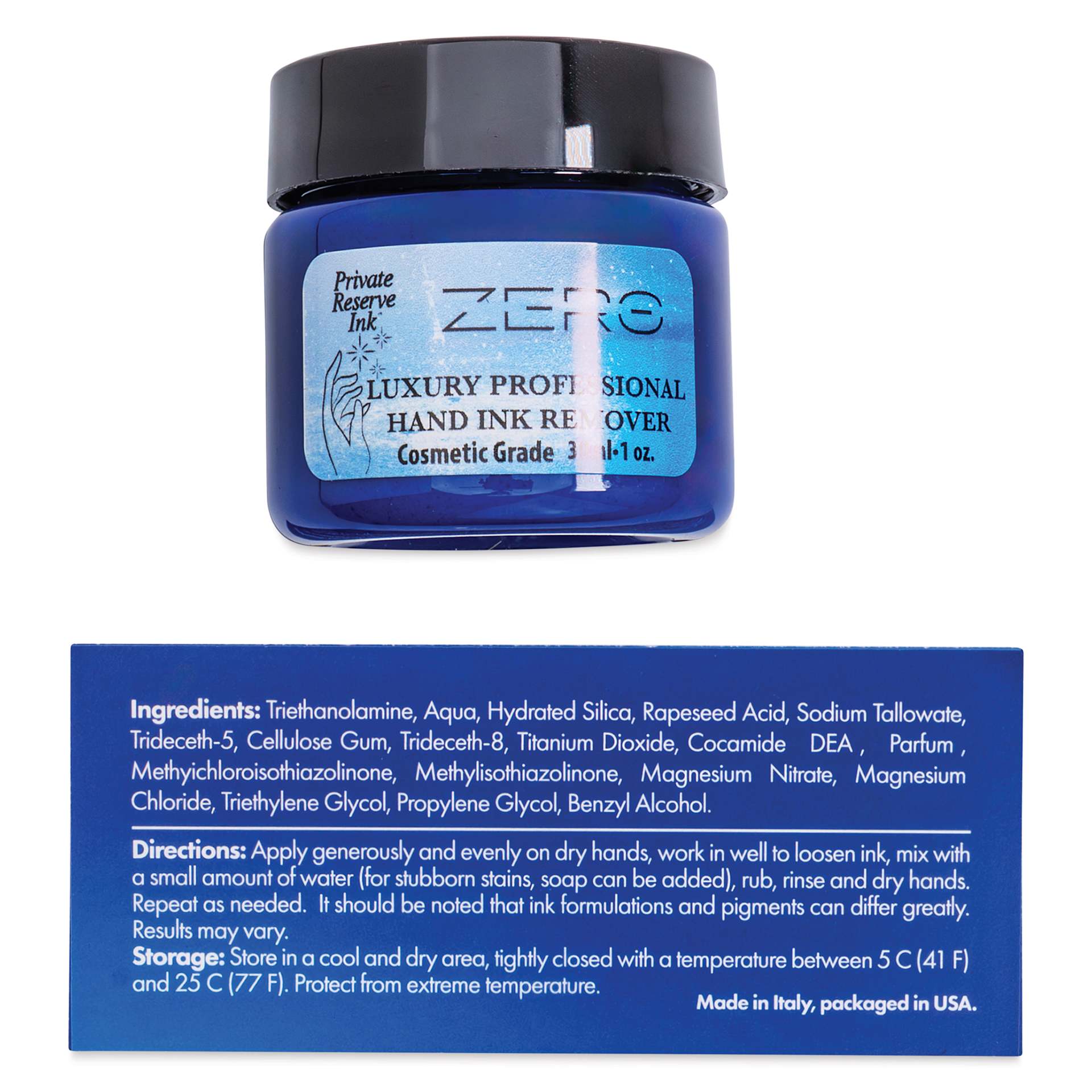 Private Reserve Ink Zero Luxury Professional Hand Ink Remover - 1 oz bottle with label