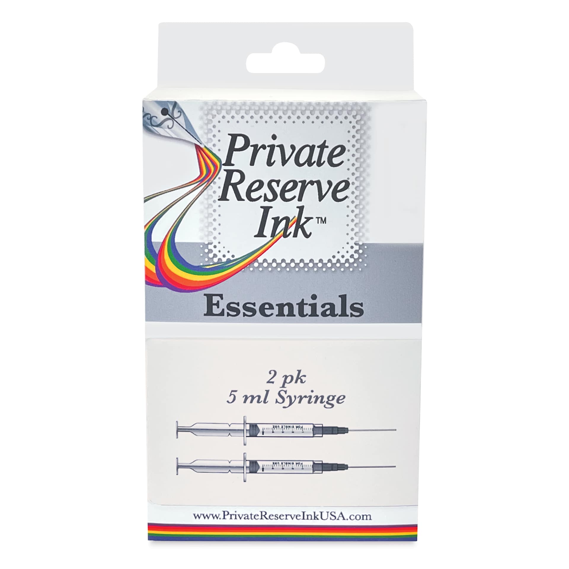 Private Reserve Ink Essentials Syringes - Pkg of 2, 5 ml, front of packaging