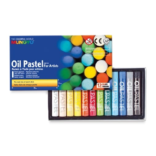 Mungyo Oil Pastel Set - Set of 12, Assorted Colors