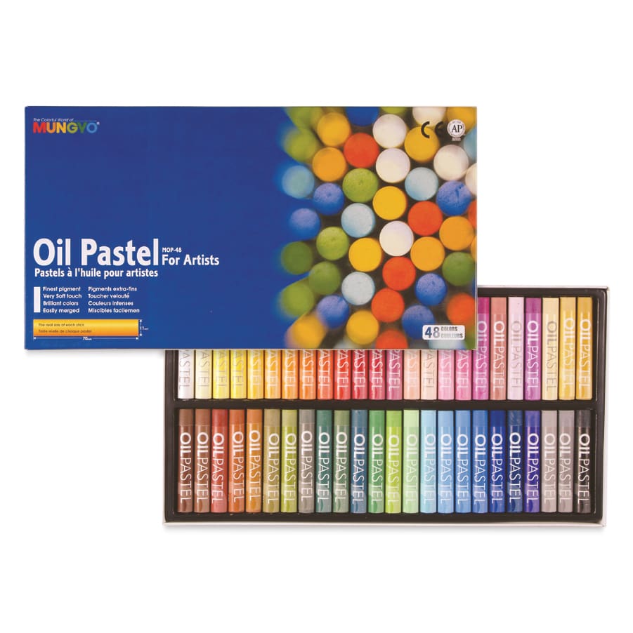 Mungyo Oil Pastel Set - Set of 48, Assorted Colors