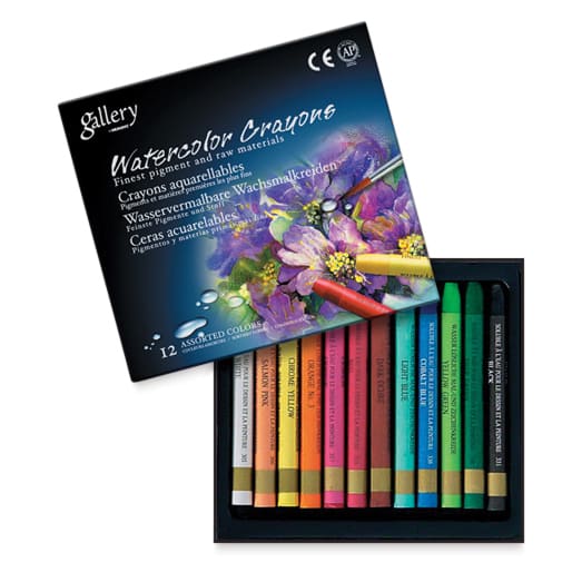 Mungyo Watercolor Crayon Set - Set of 12, Assorted Colors