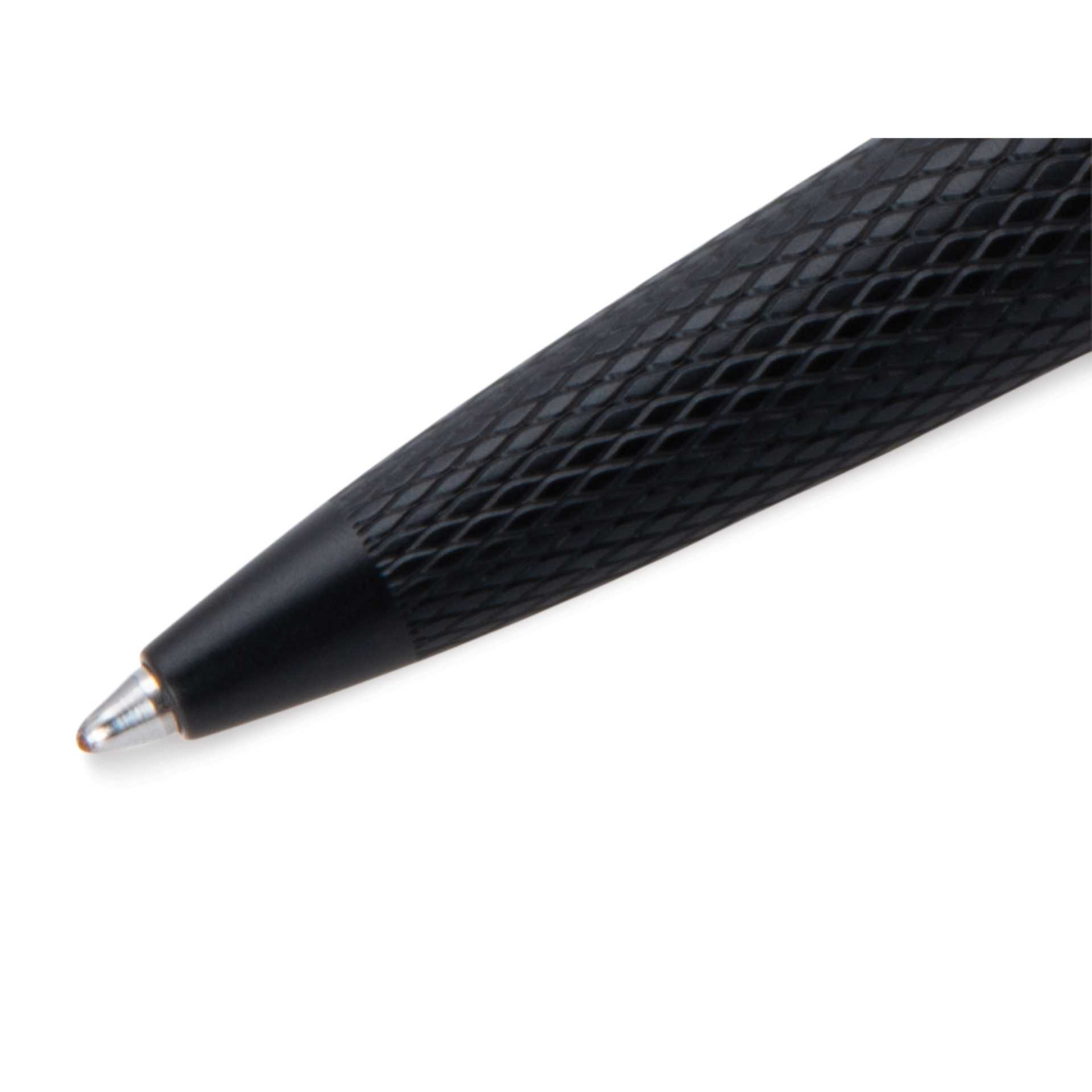 Diplomat Viper Ballpoint Pen - Black Guilloche, close up