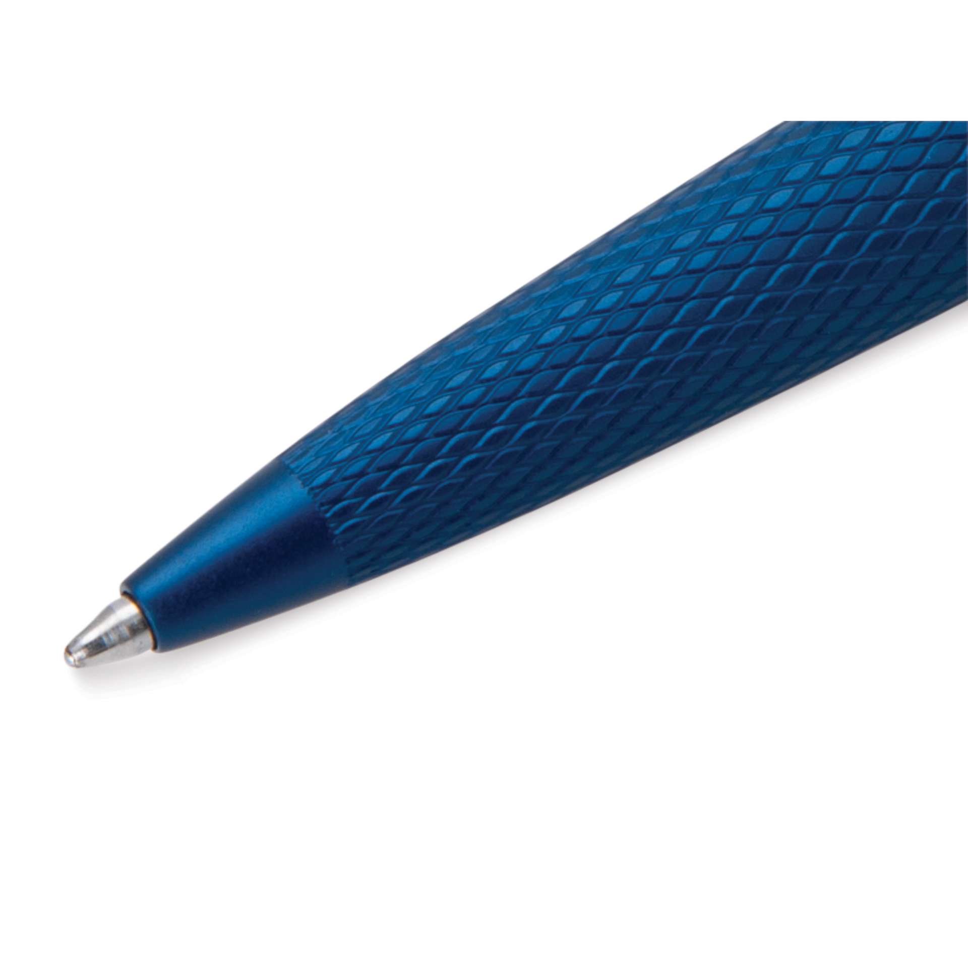 Diplomat Viper Ballpoint Pen - Blue Guilloche, close up