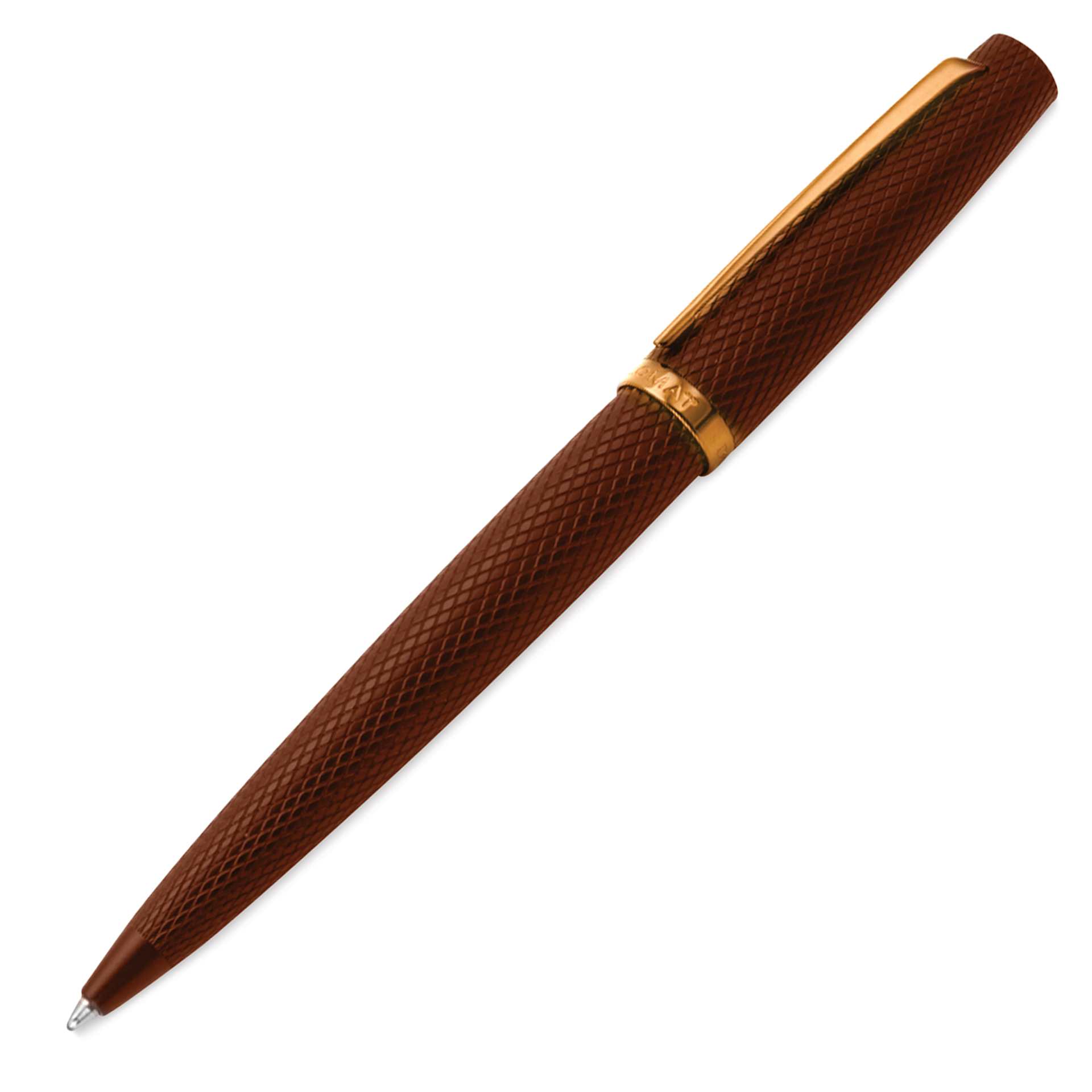 Diplomat Viper Ballpoint Pen - Brown Guilloche
