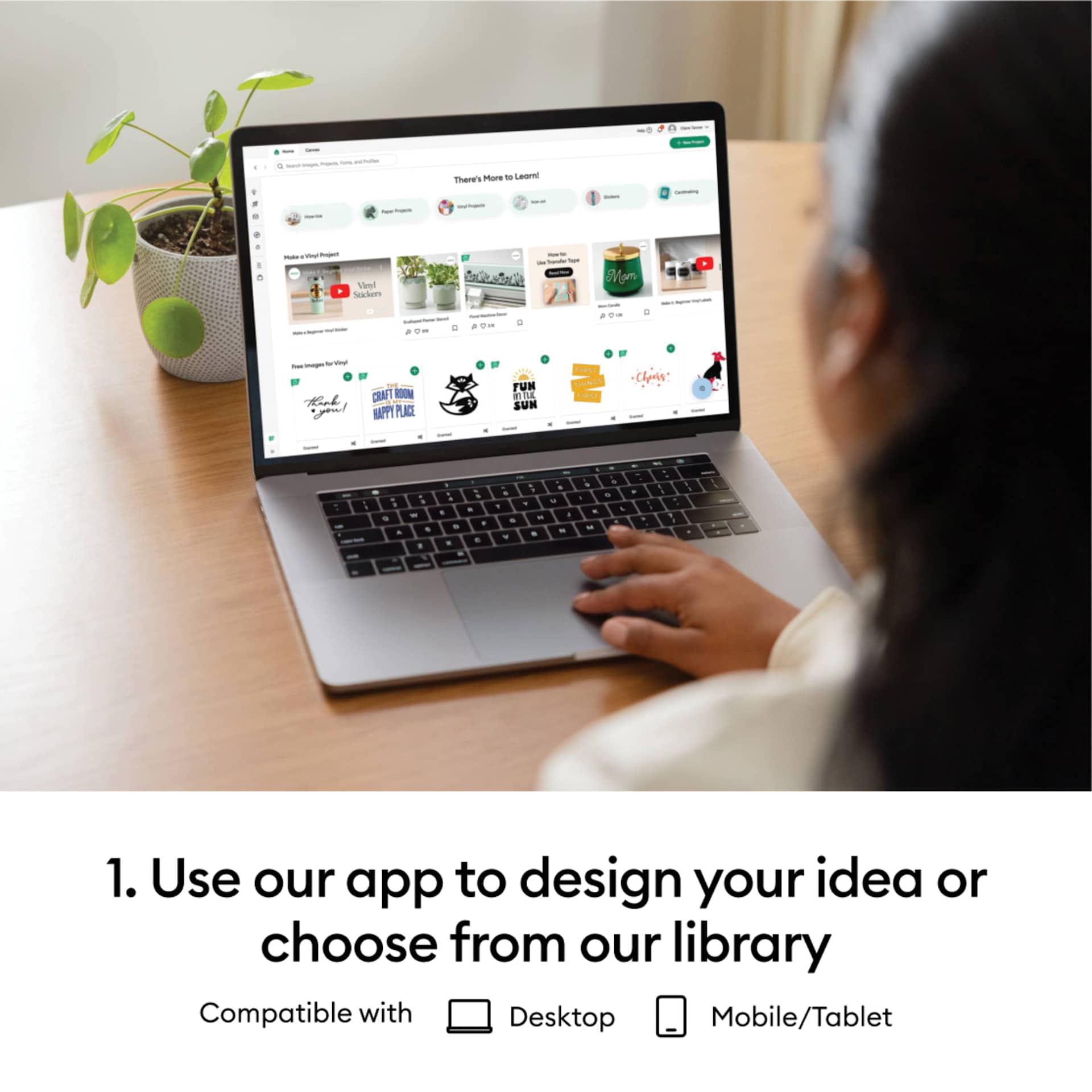 Cricut Explore 4 Smart Cutting Machine - app