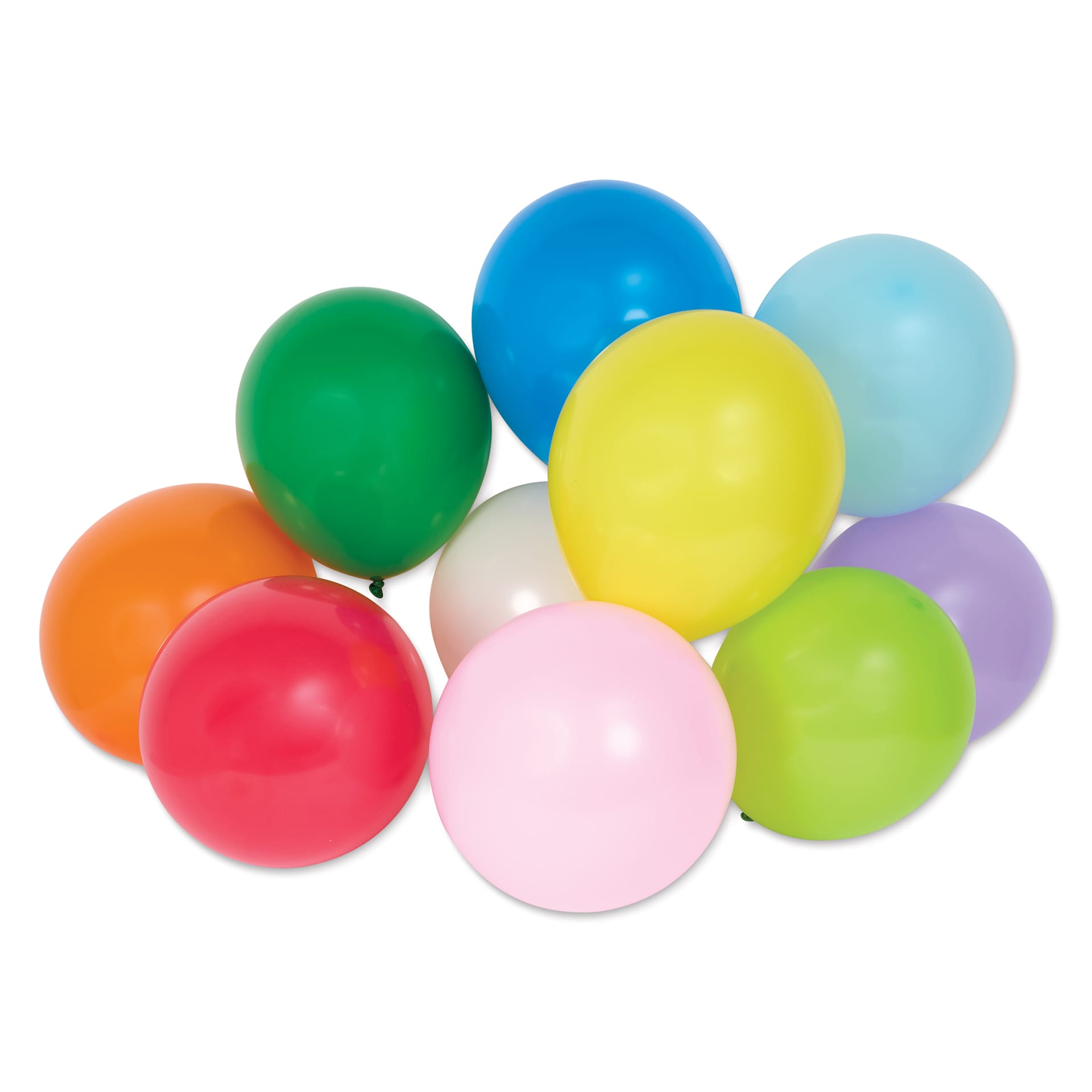 Hygloss Colorful Latex Balloons - Assorted, 9", Pkg of 144 - full balloons