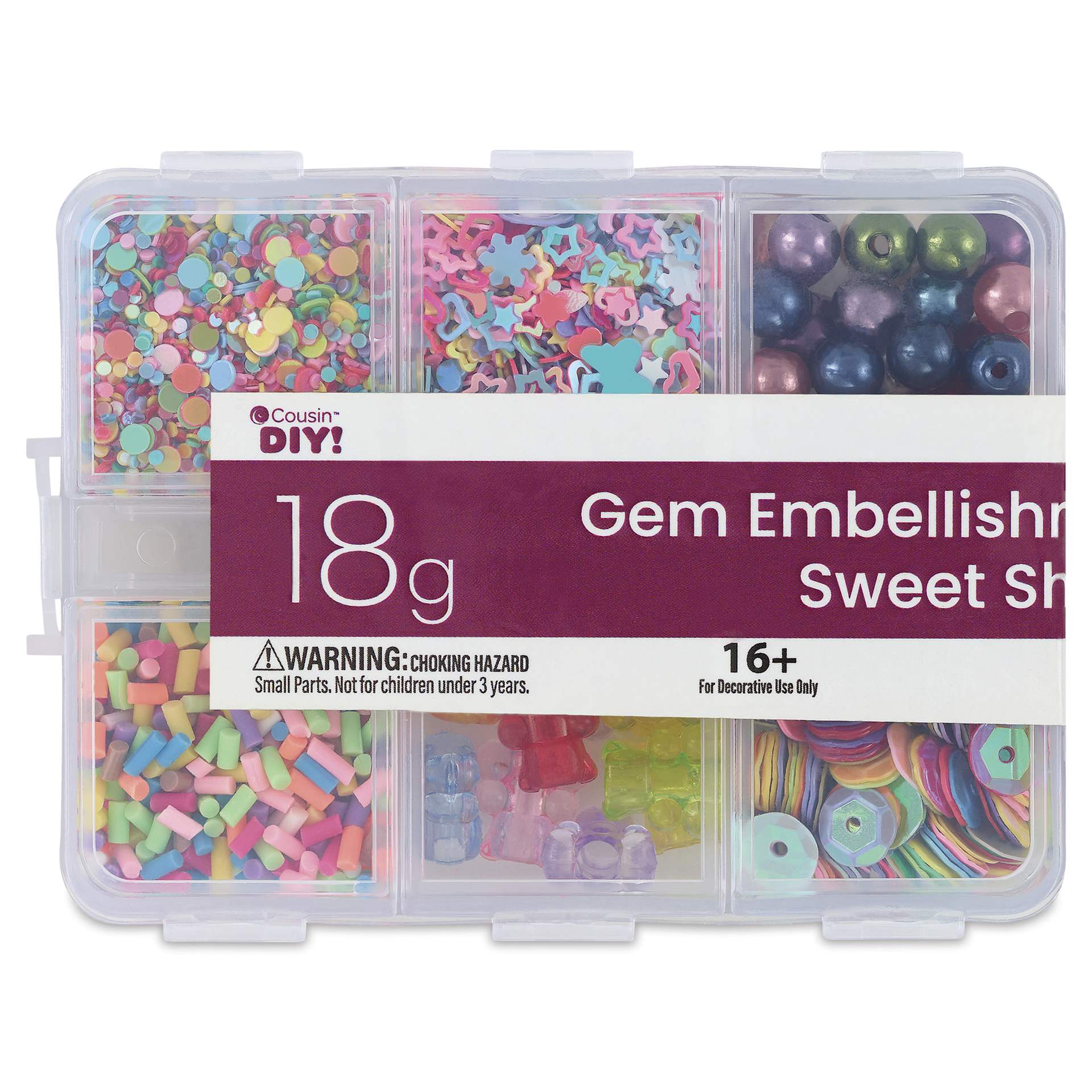 Cousin DIY Gem Embellishment Pack - Sweet Shop, 18 g - front of packaging