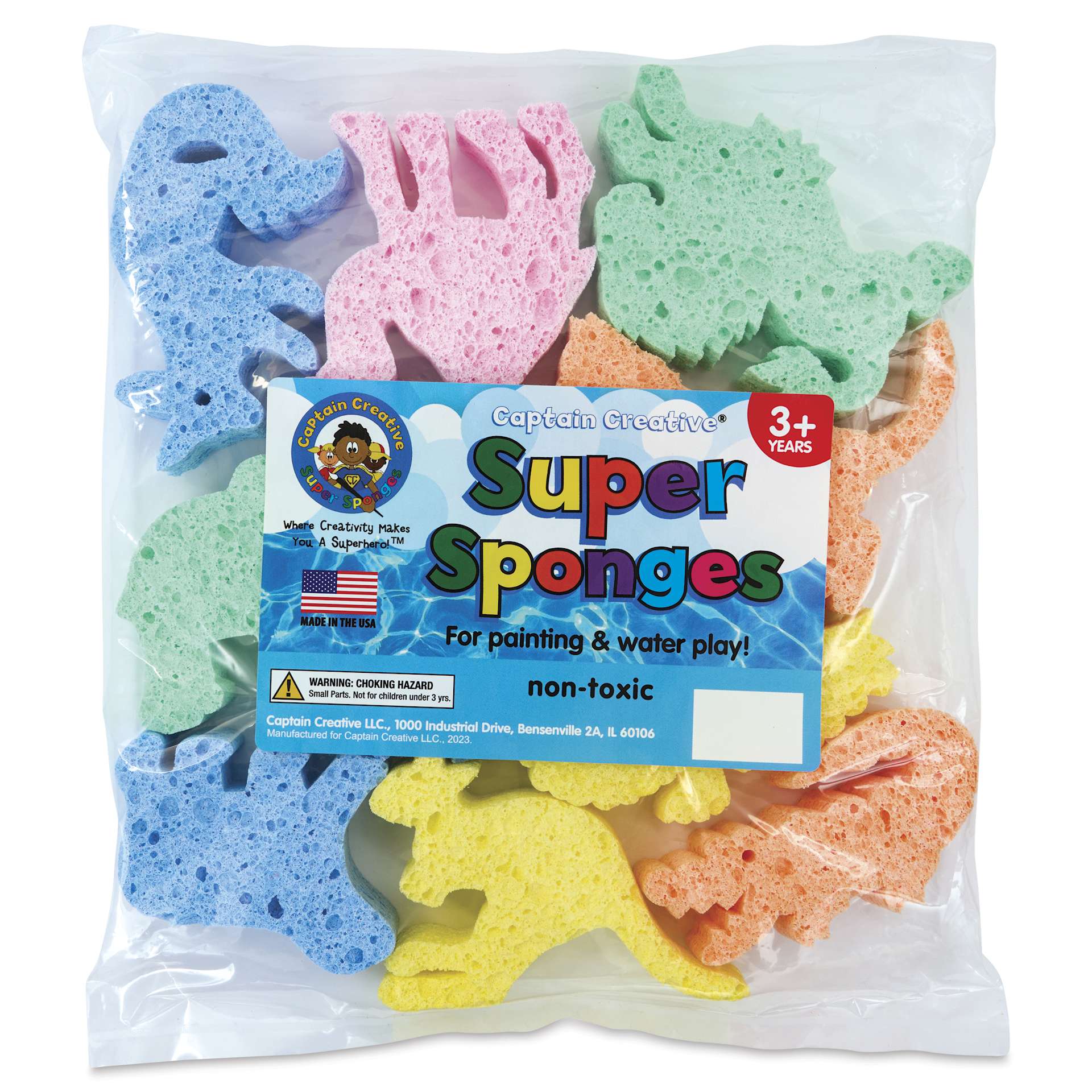 Captain Creative Super Sponges - Animals - front of packaging