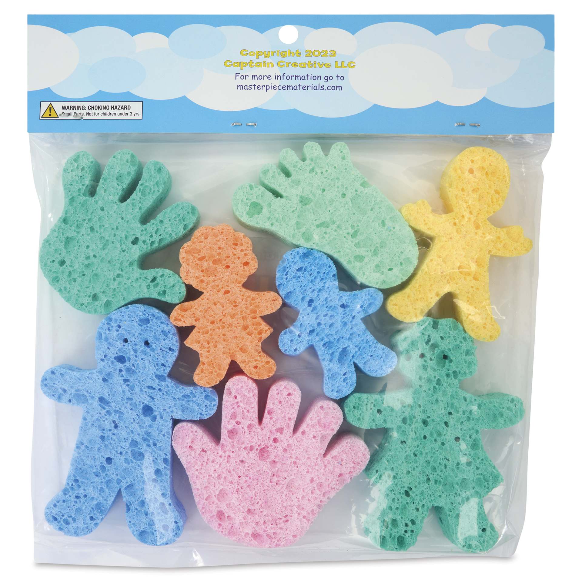 Captain Creative Super Sponges - All About Me - back of packaging