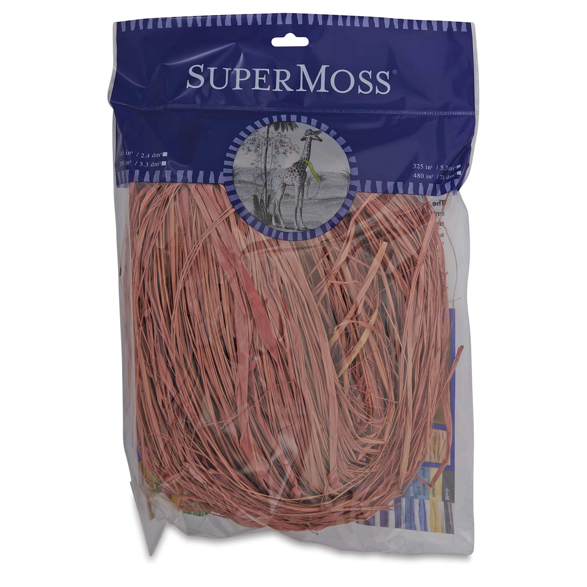 SuperMoss Raffia - Dusty Rose, 4 oz - front of packaging