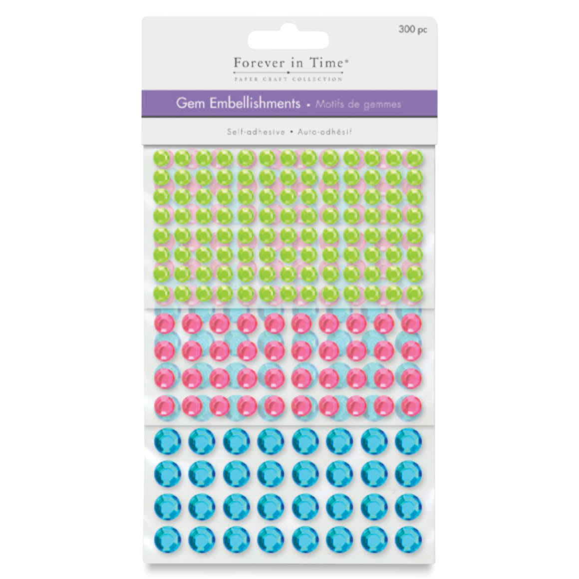  Forever In Time Self-Adhesive Gem Embellishments - Pretty front of packaging