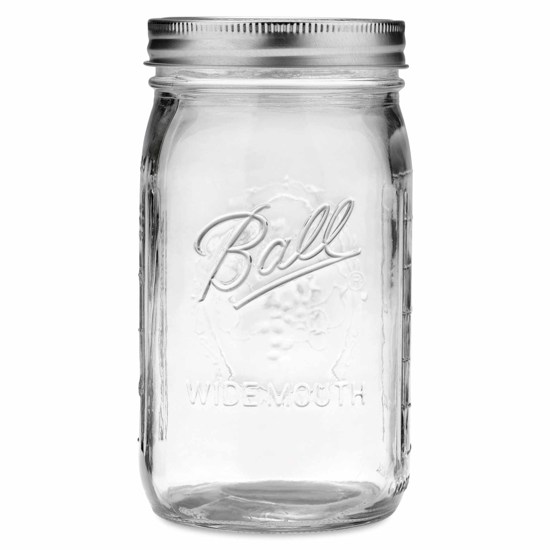 Ball Mason Jars and Lids - 32 oz, Wide Mouth