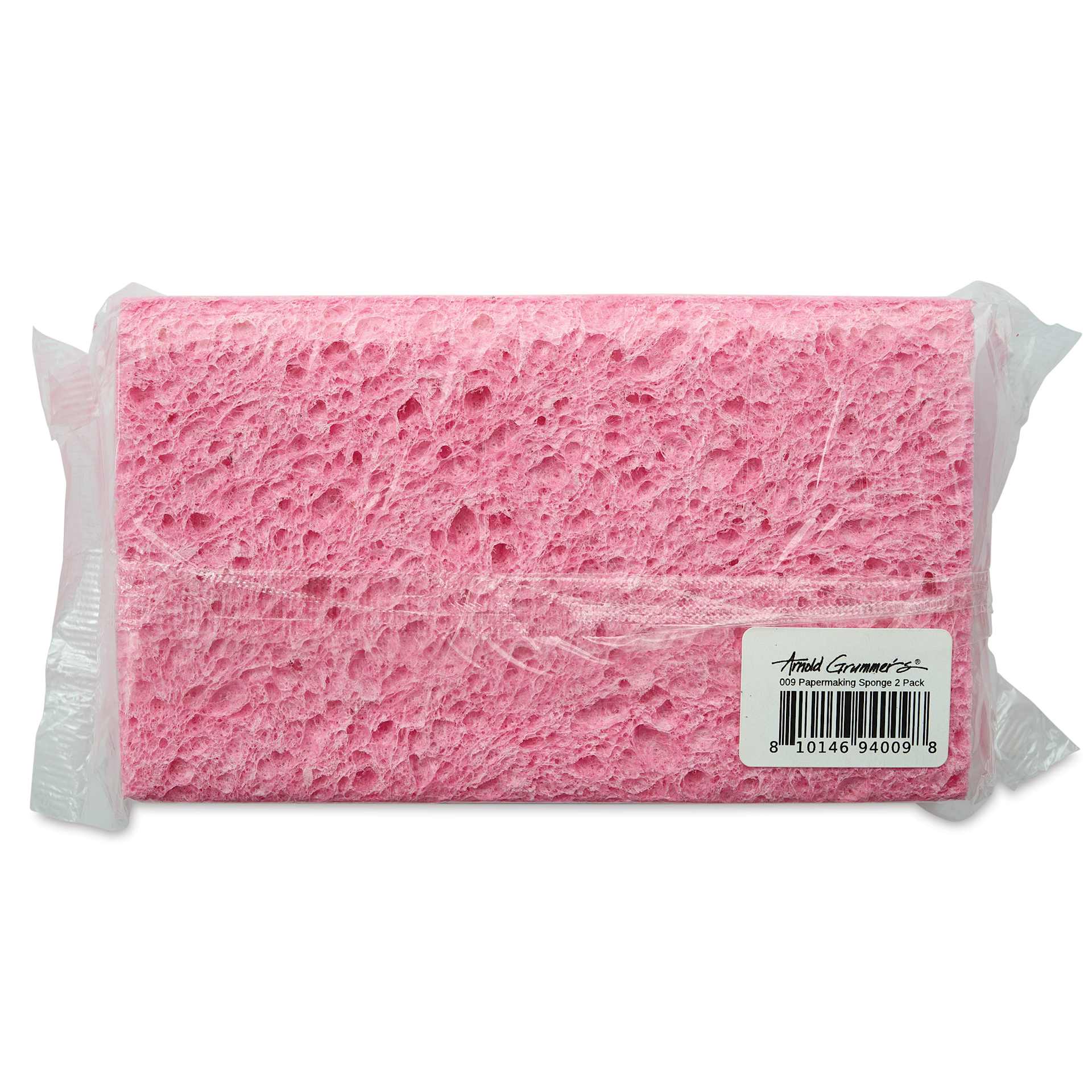 Arnold Grummer’s Papermaking Sponge - 3" x 6", Pkg of 2, back of packaging