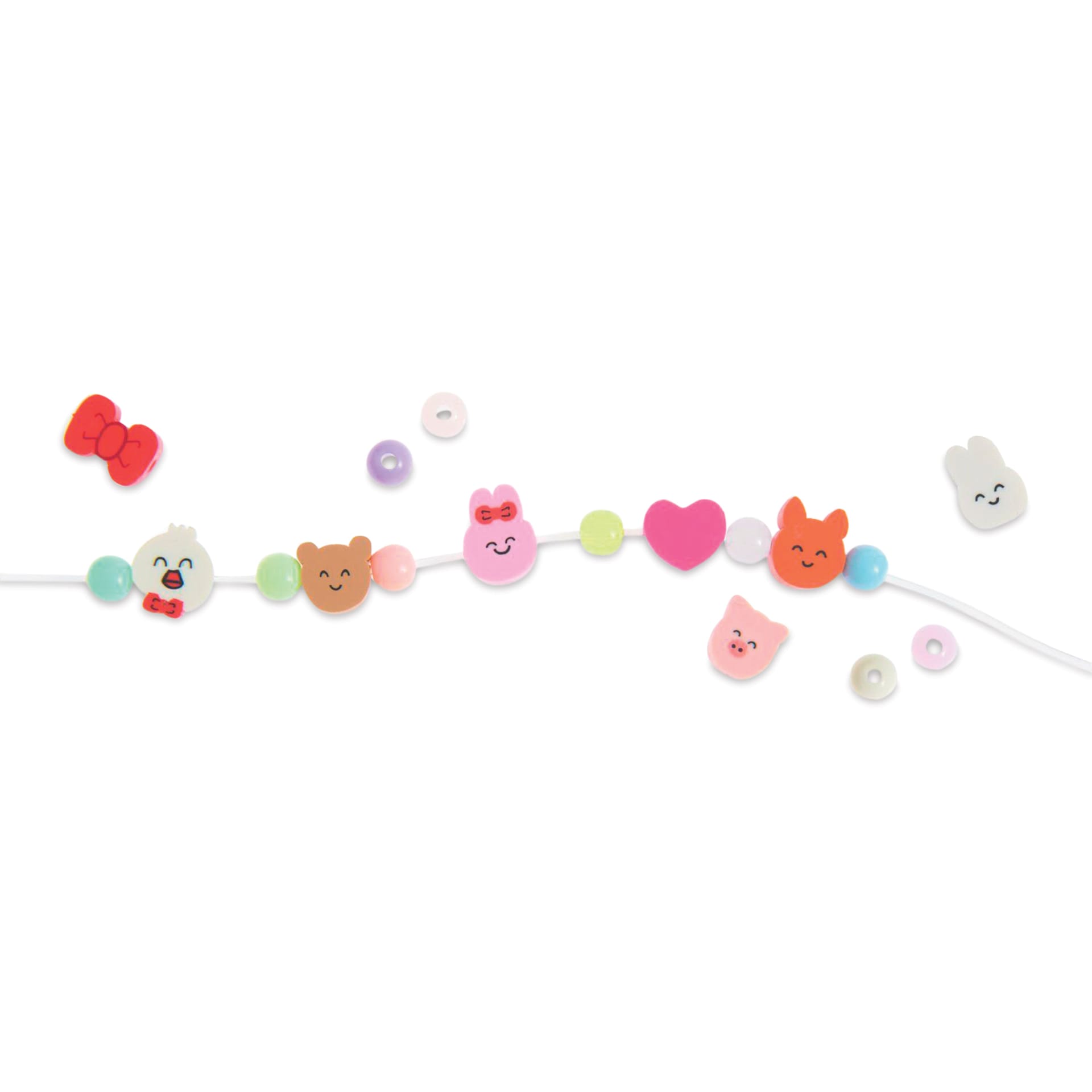 Rico Design Itoshii Mini Beaded Bracelet Kit - Chingu Animals contents