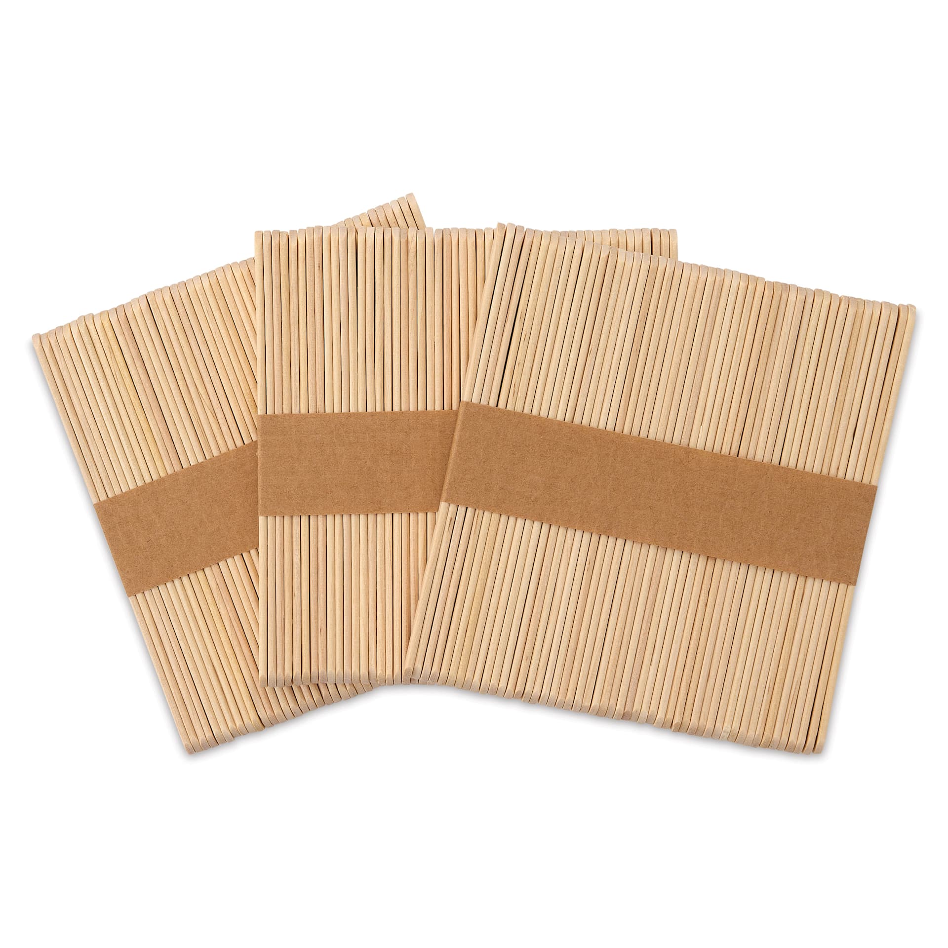 Creative Arts by Charles Leonard Craft Sticks - Pkg of 150, Regular, Neutral, 4-1/2" x 3/8"