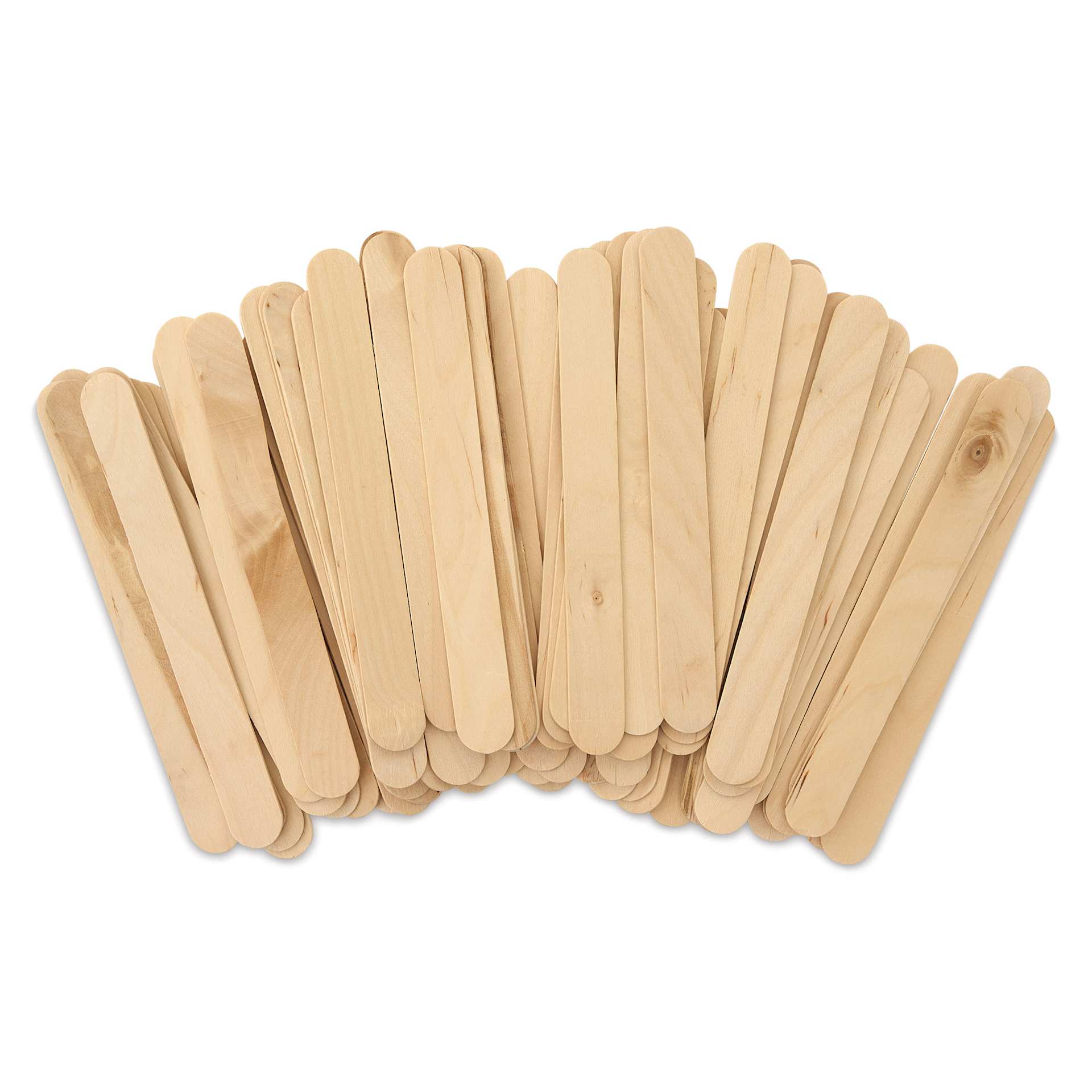 Creative Arts by Charles Leonard Craft Sticks - Pkg of 75, Jumbo, Neutral, 6" x 3/4"