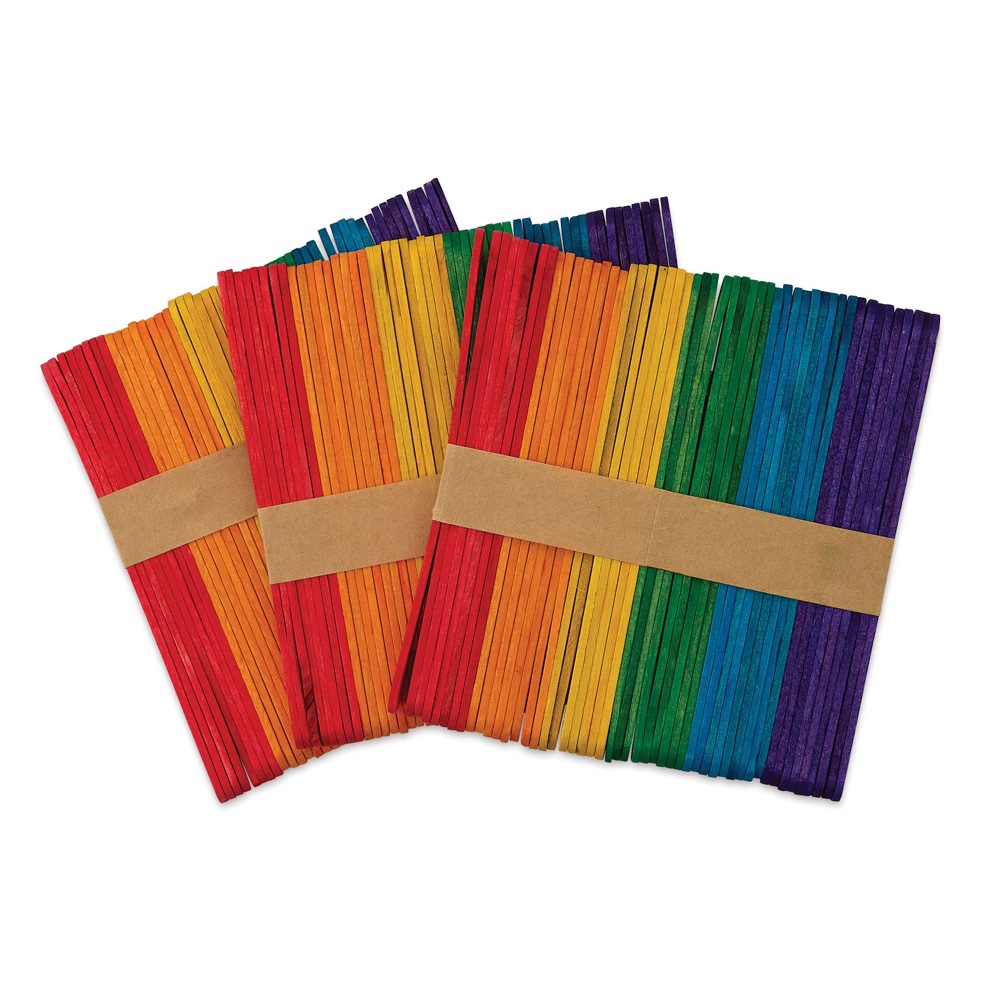 Creative Arts by Charles Leonard Craft Sticks - Pkg of 150, Regular, Colored, 4-2/5" x 3/8"
