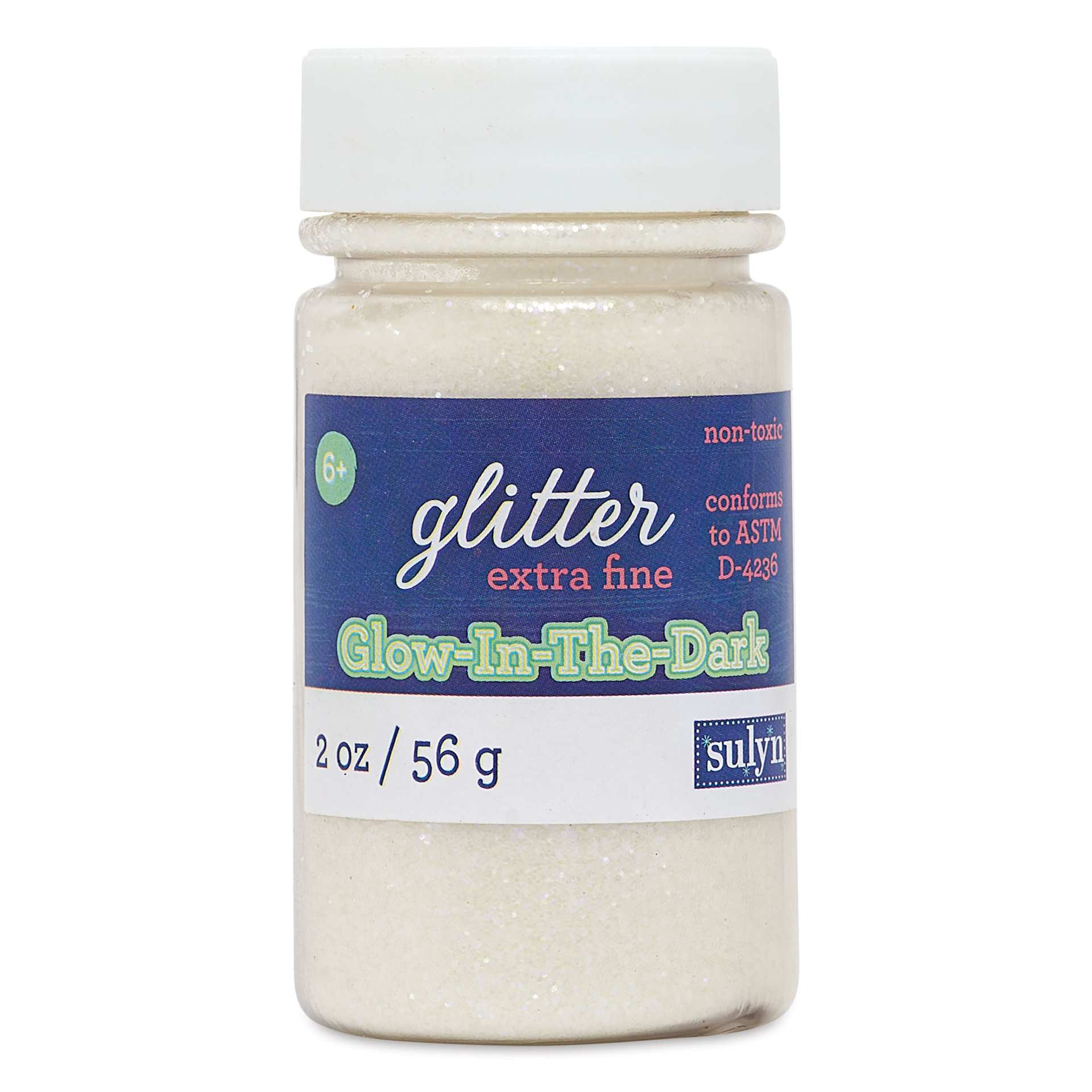 Sulyn Glitter - Glow in the Dark, Extra Fine, 2 oz Jar