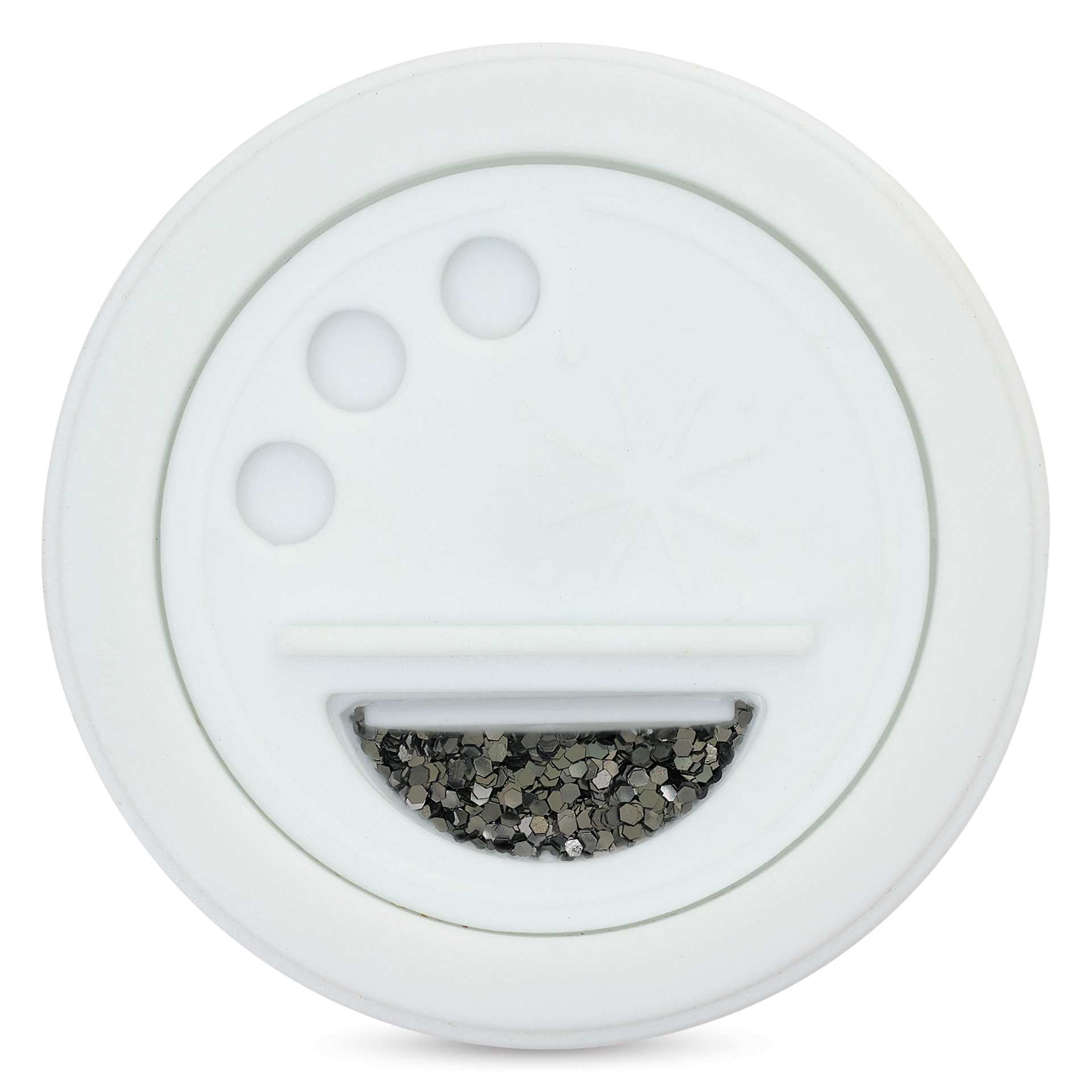 Sulyn Glitter - Silver, Chunky, 4 oz Jar, lid