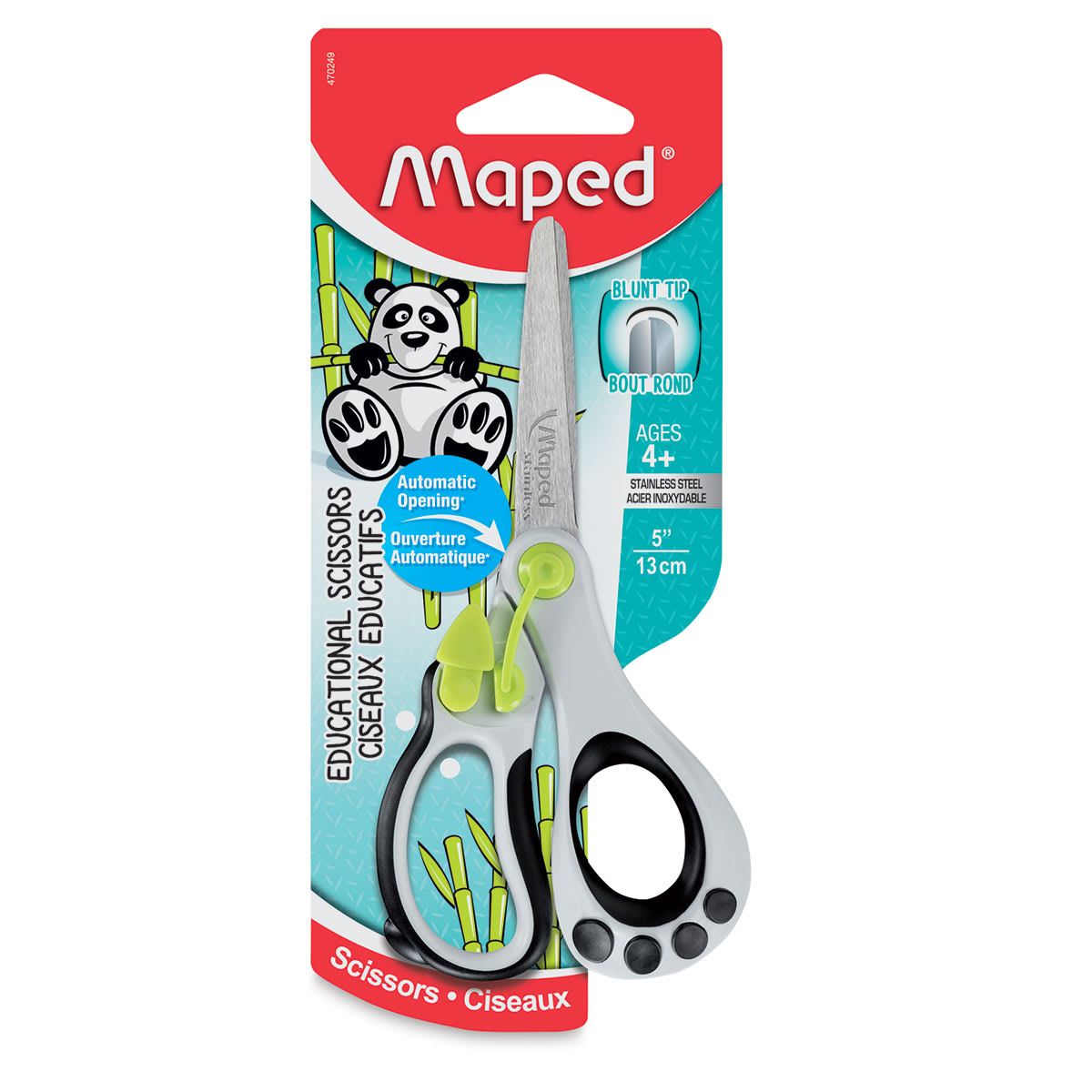 Maped Koopy Spring Assisted Educational Scissors, 5", In Package